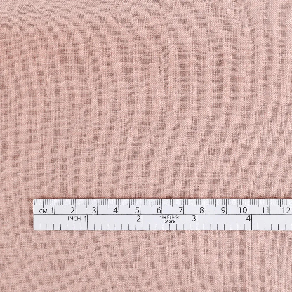 Plain Weave Linen - Vintage Rose