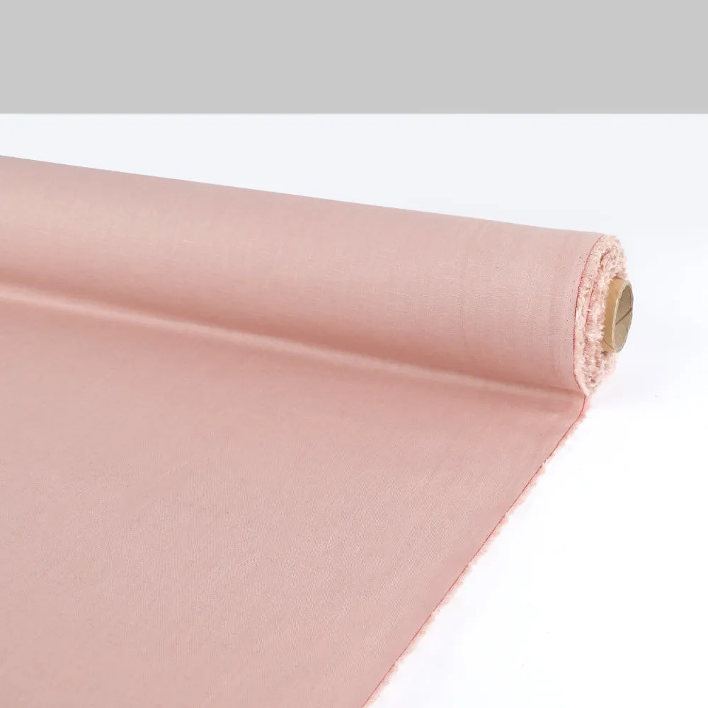 Plain Weave Linen - Vintage Rose