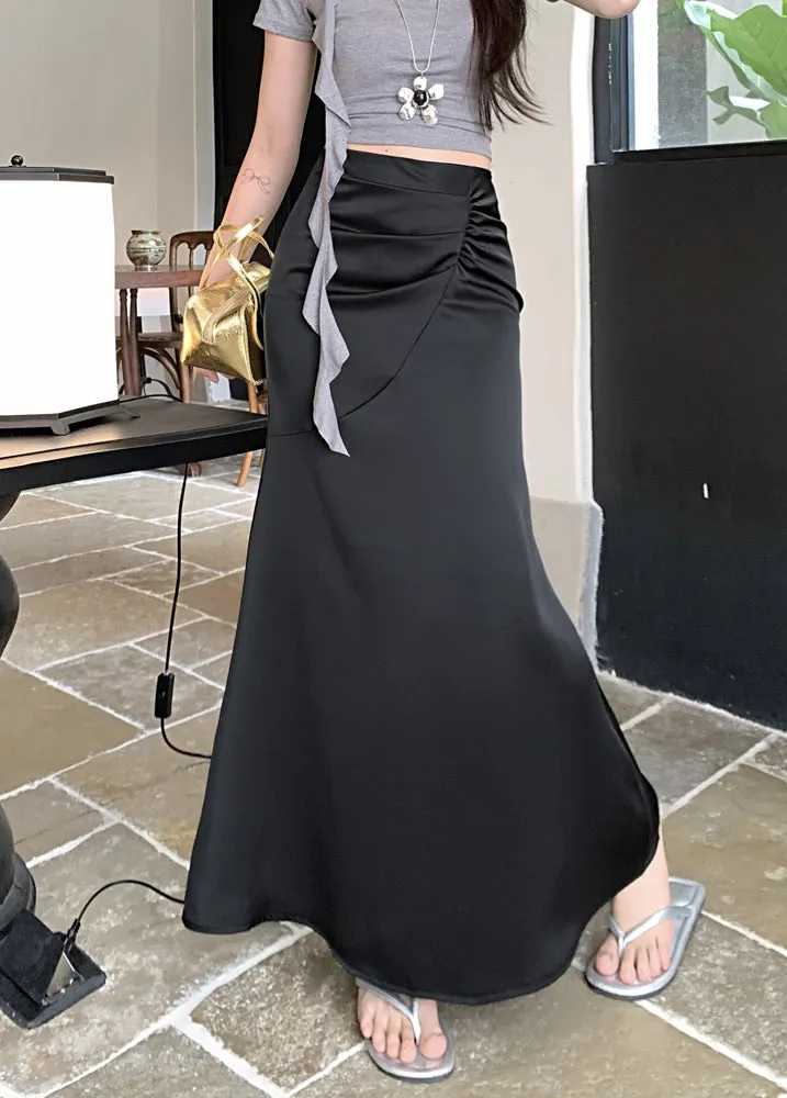 Pleated Apricot Skirt