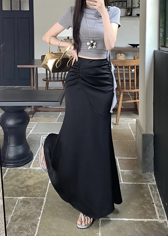 Pleated Apricot Skirt