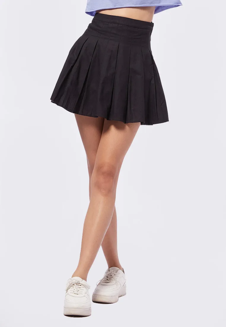 Pleated Mini Skirt