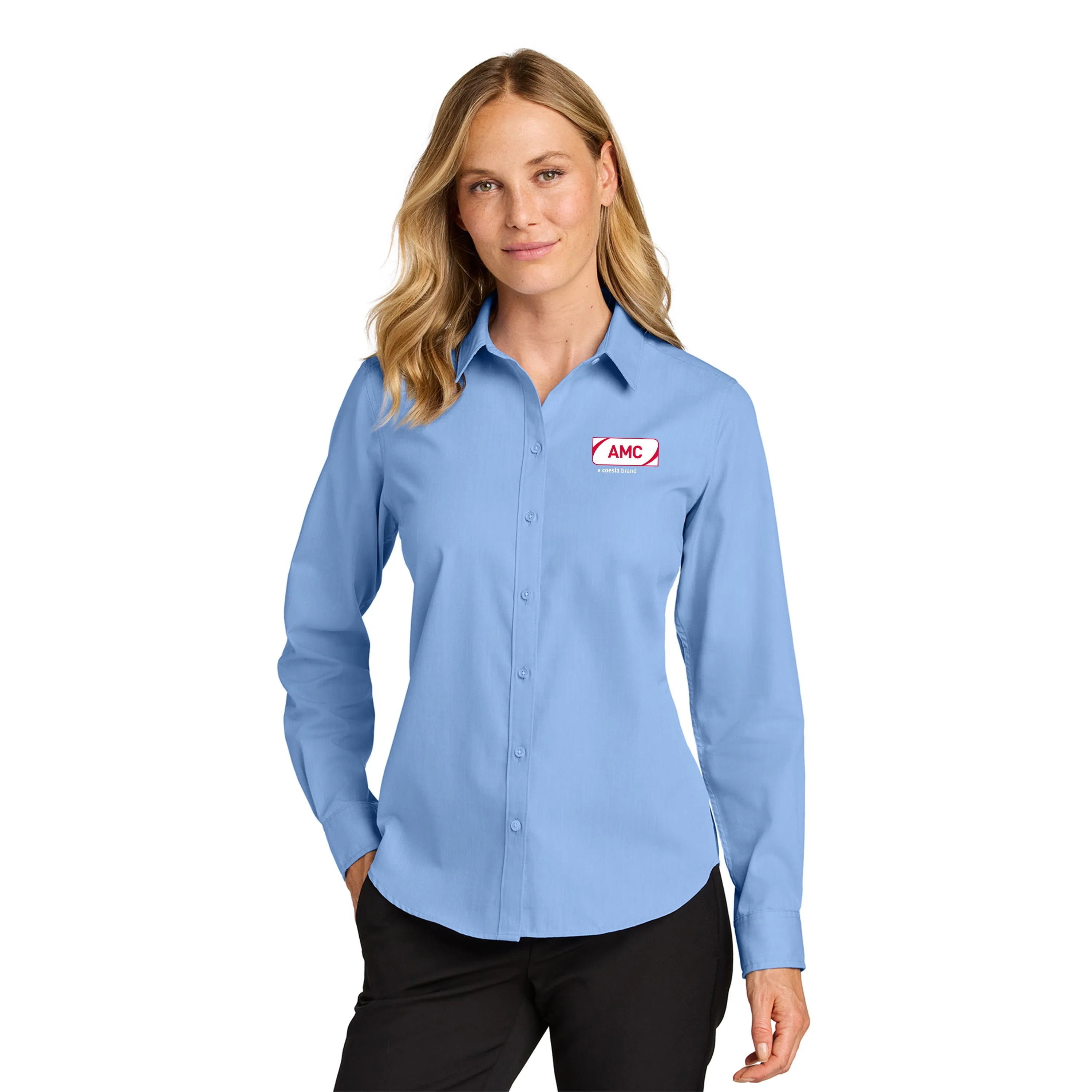 Port Authority - Ladies Long Sleeve Nailhead Easy Care Shirt. LW816.