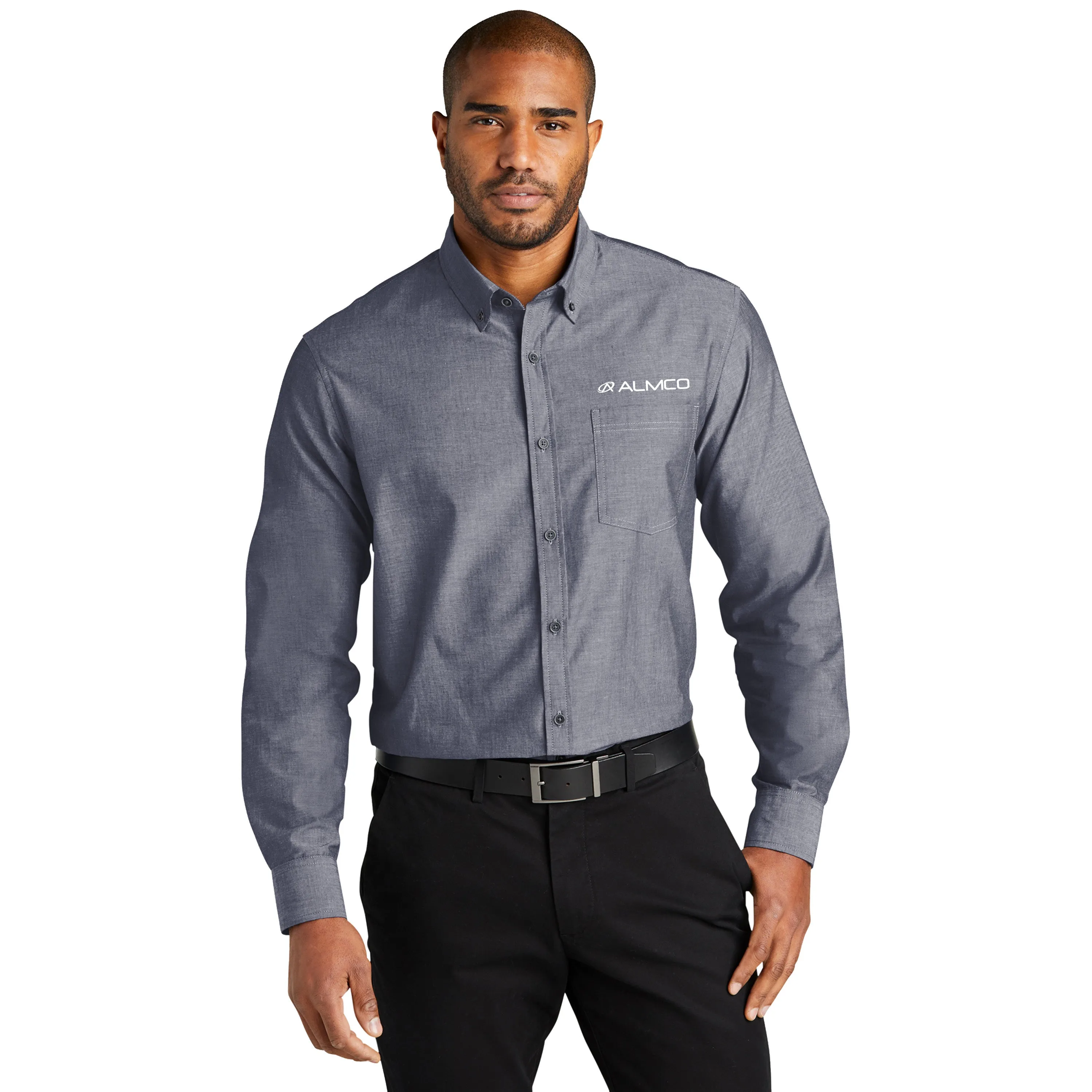 Port Authority - Long Sleeve Chambray Easy Care Shirt. W382.