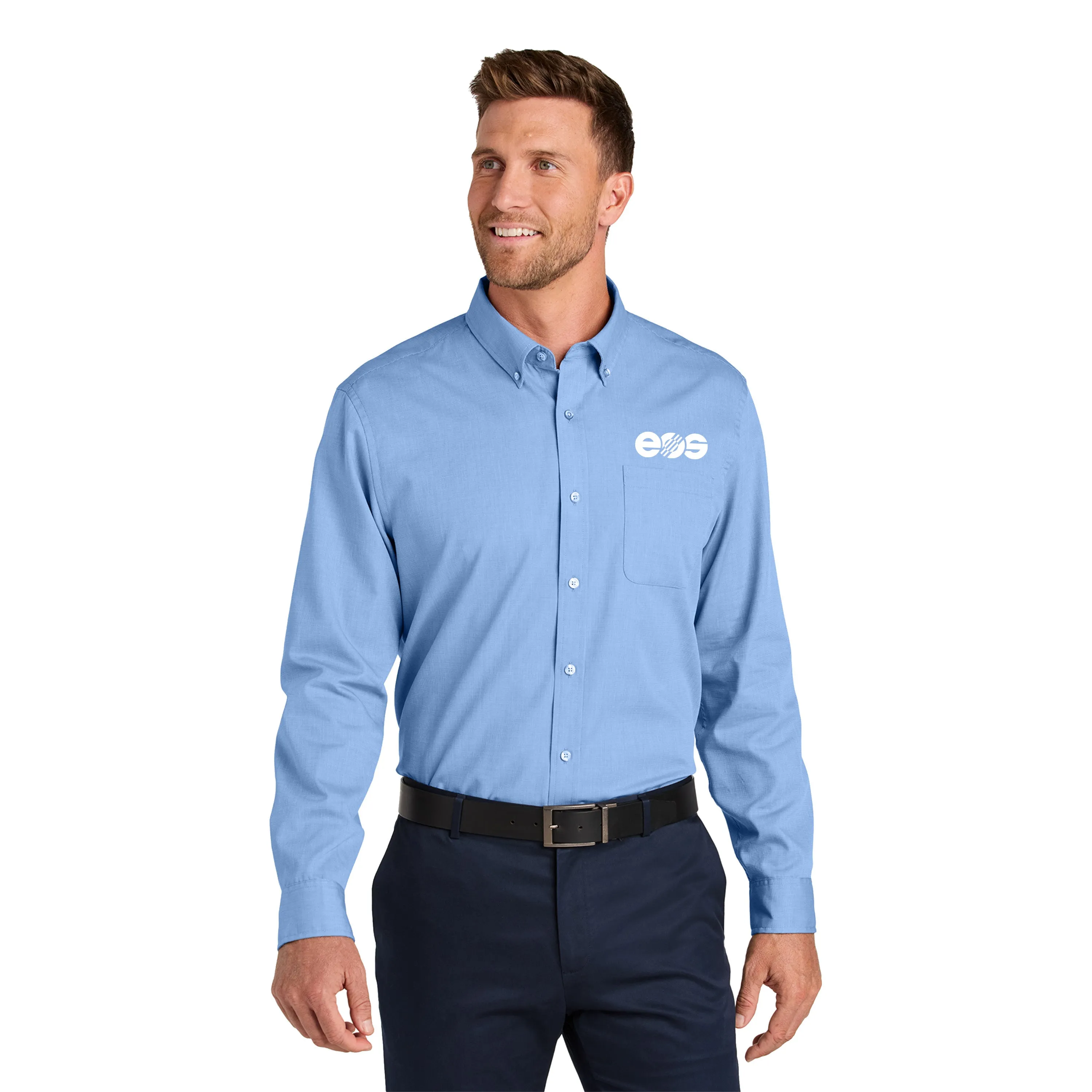 Port Authority - Long Sleeve Nailhead Easy Care Shirt. W816.