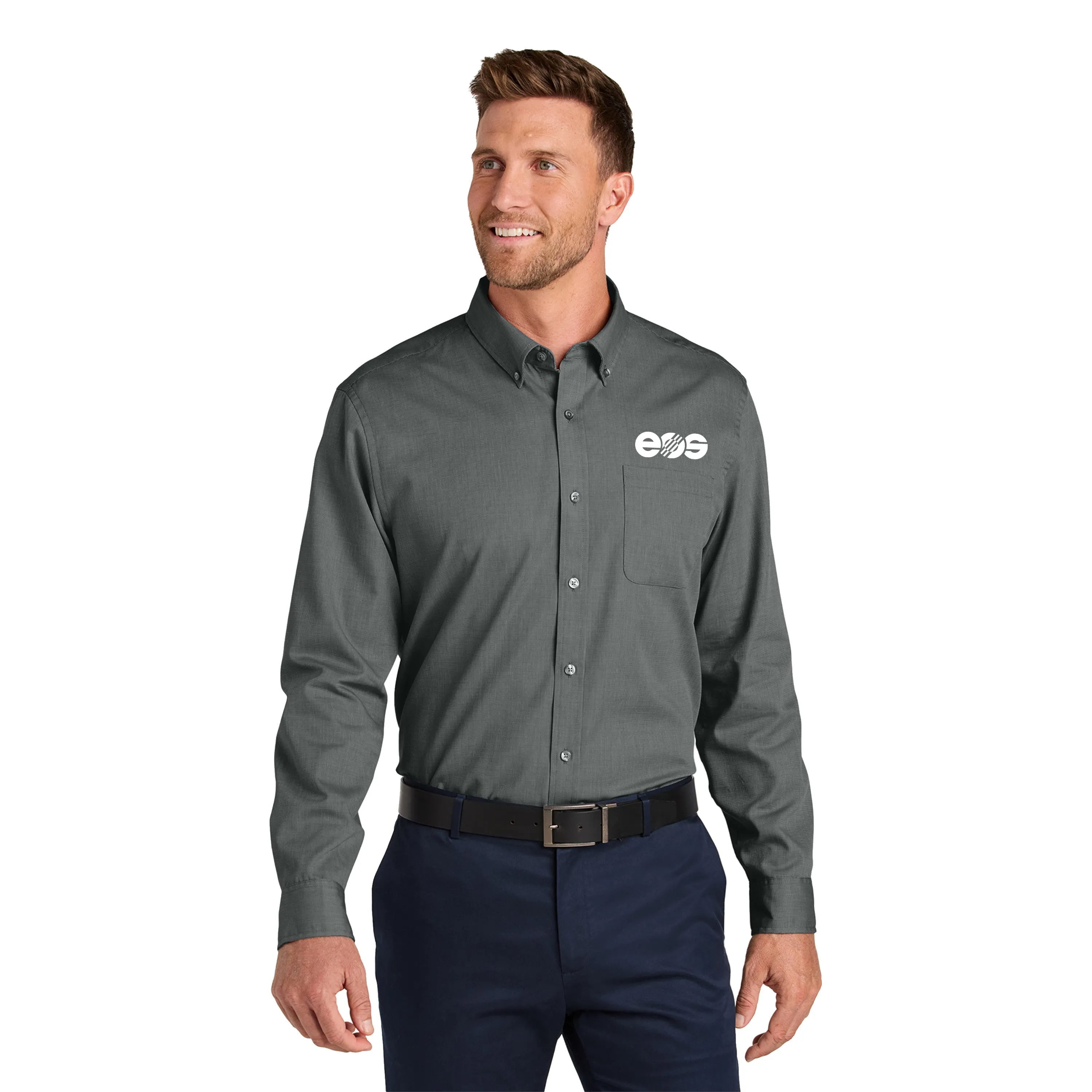 Port Authority - Long Sleeve Nailhead Easy Care Shirt. W816.
