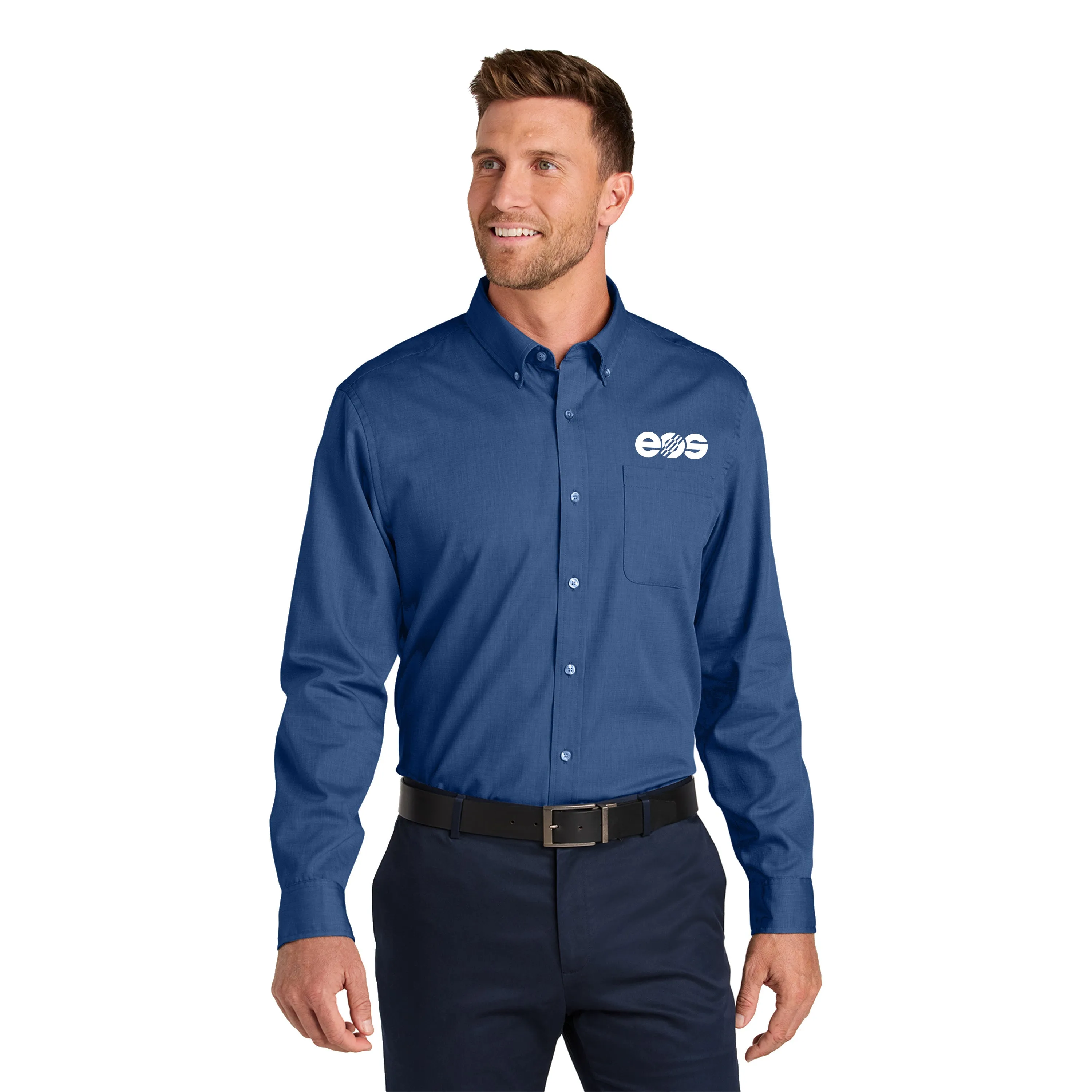 Port Authority - Long Sleeve Nailhead Easy Care Shirt. W816.