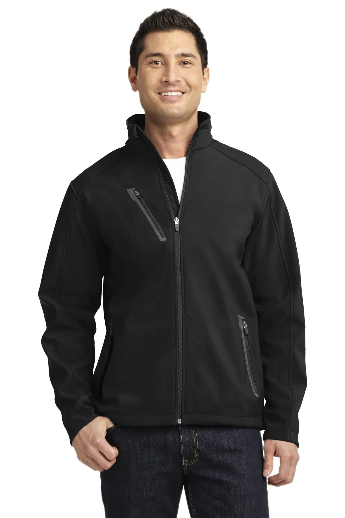 Port Authority Welded Soft Shell Jacket. J324 Black