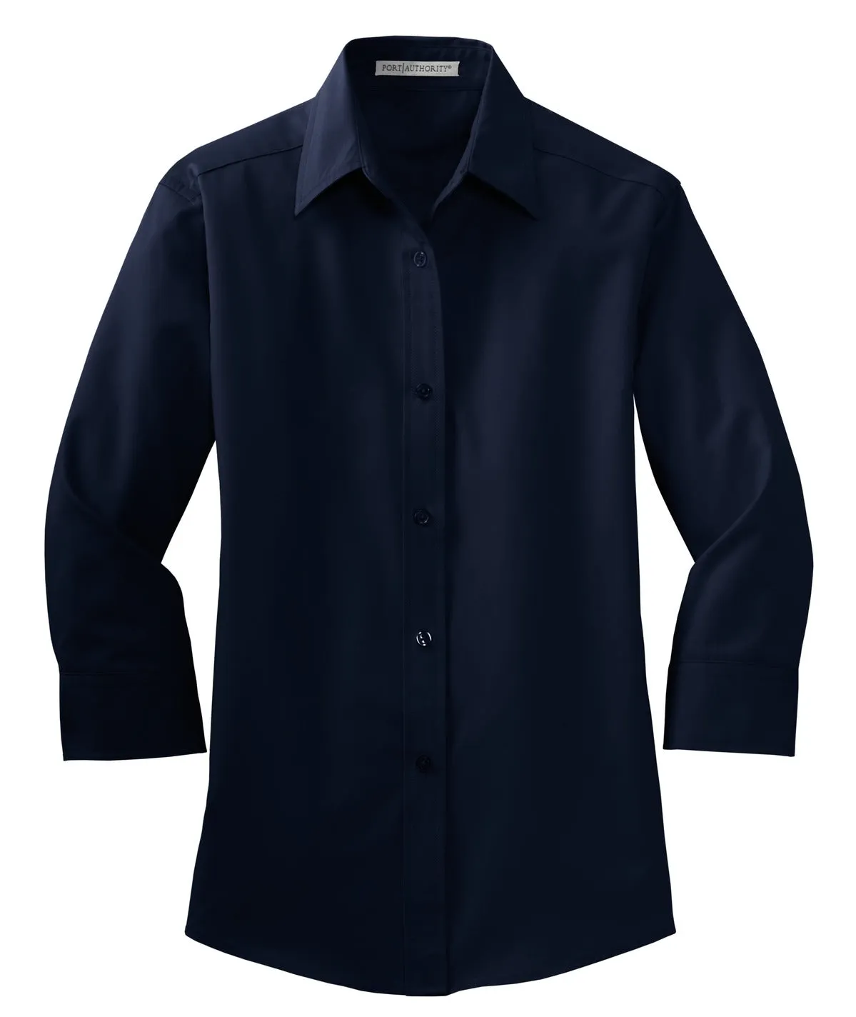 Port Authority Women's 3/4-Sleeve Easy Care Shirt. L612 Navy