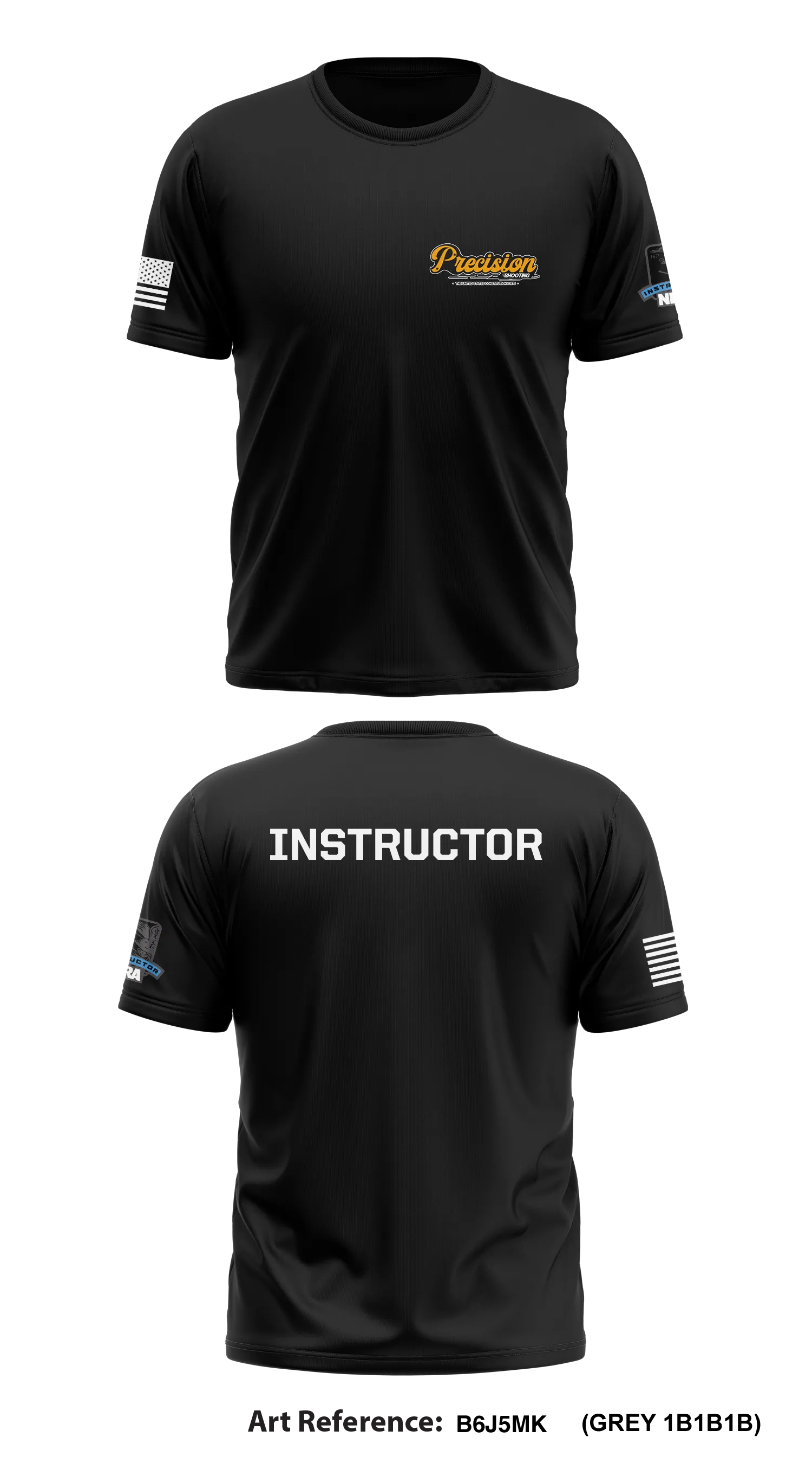 Precision Shooting Store 1 Core Men's SS Performance Tee - B6j5mK