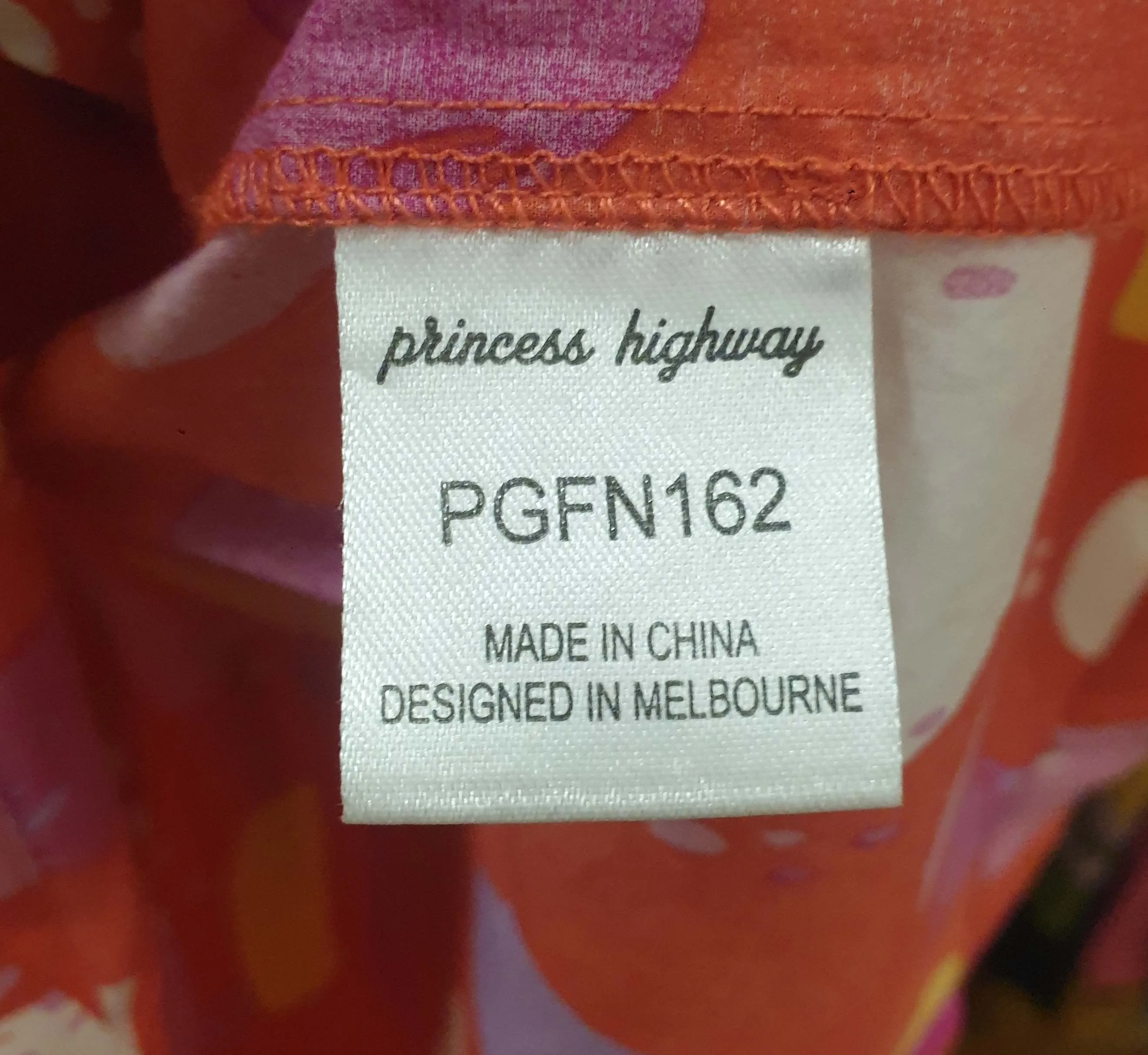 Princess Highway red spotty print top size 16