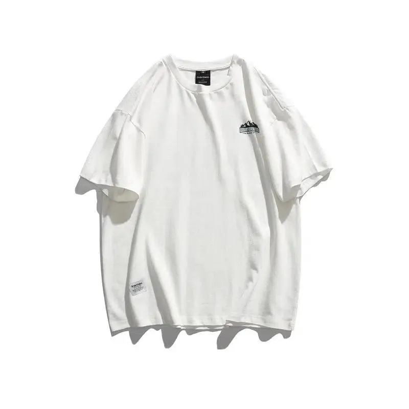 Printed Round Neck Short-sleeved T-shirt