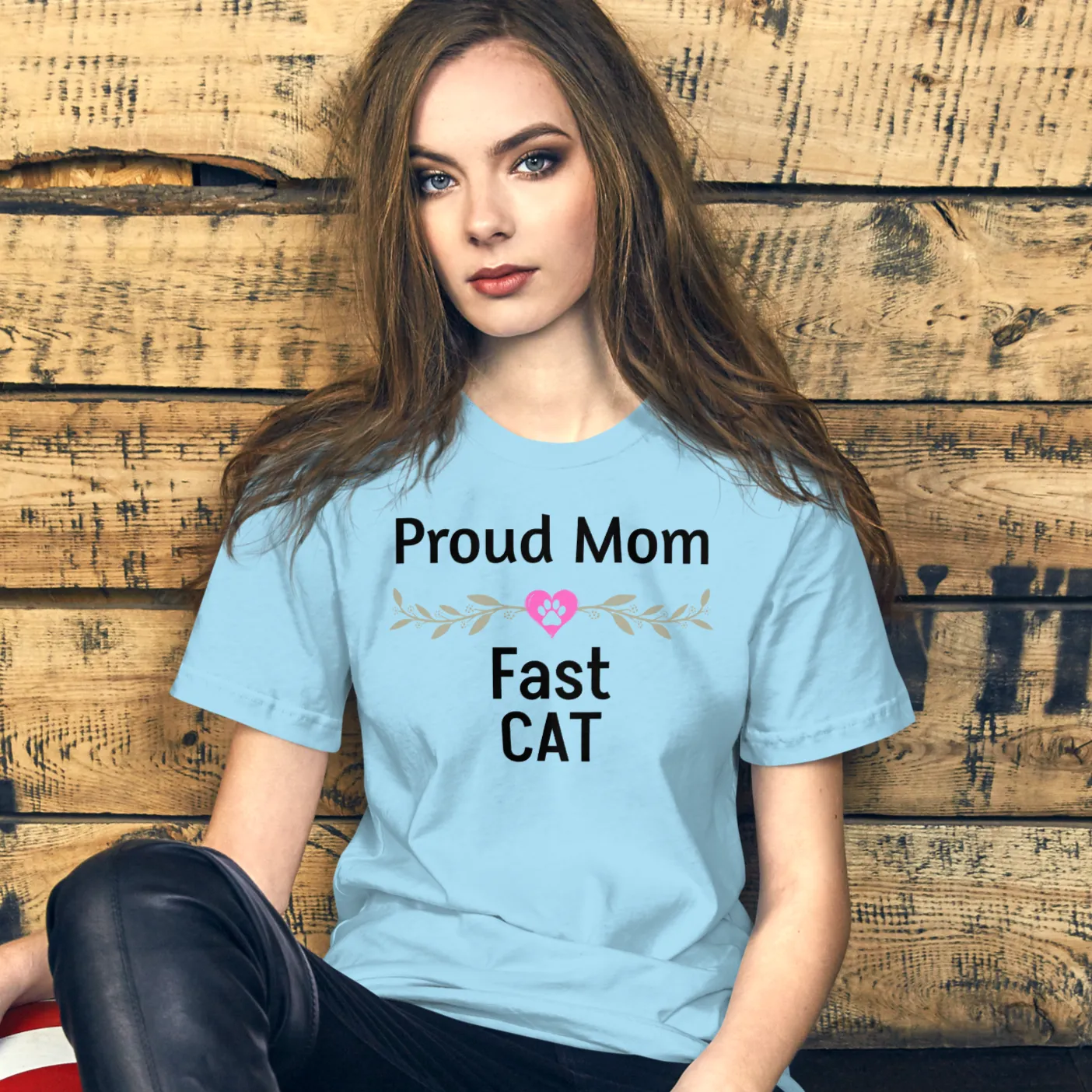 Proud Fast CAT Mom T-Shirts - Light