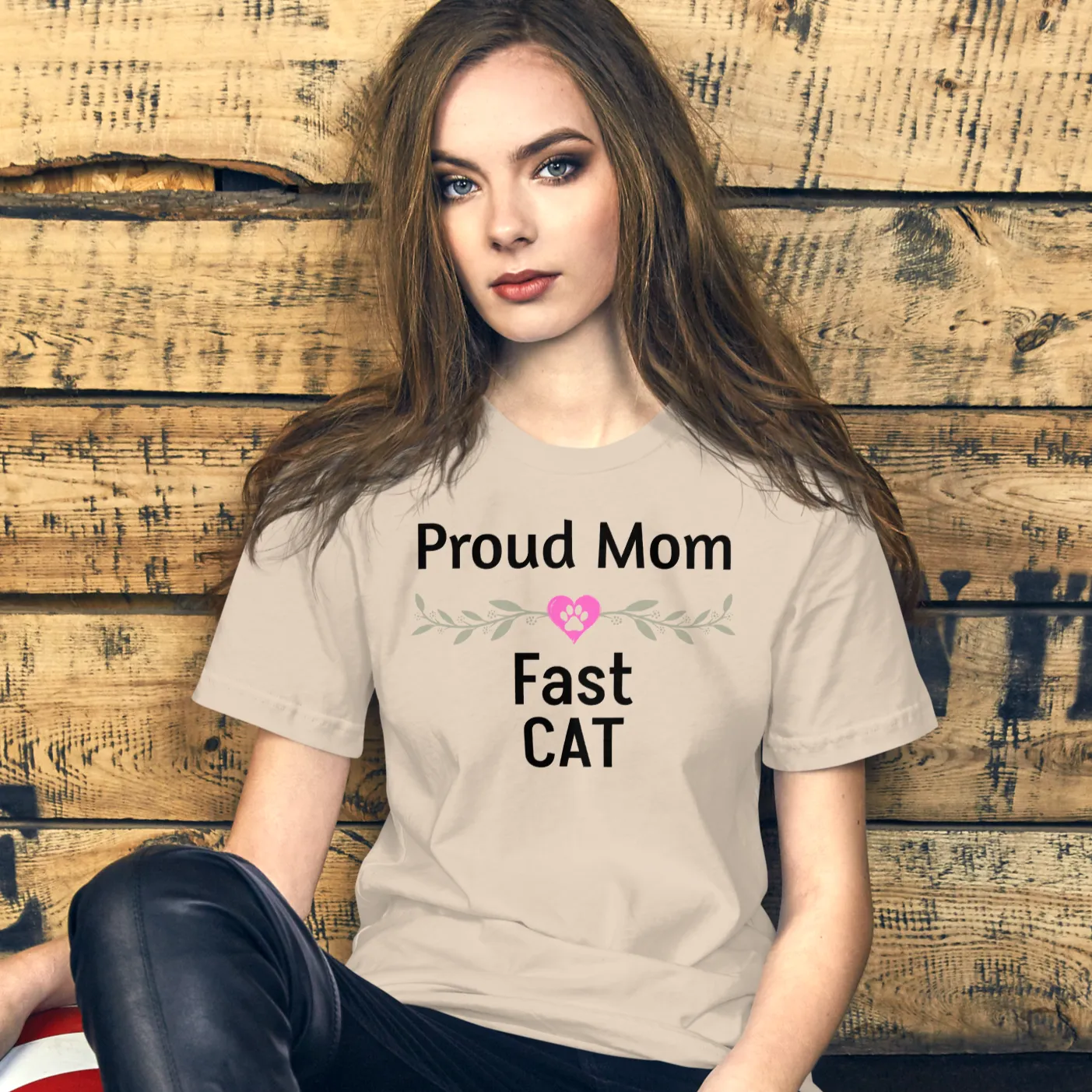 Proud Fast CAT Mom T-Shirts - Light