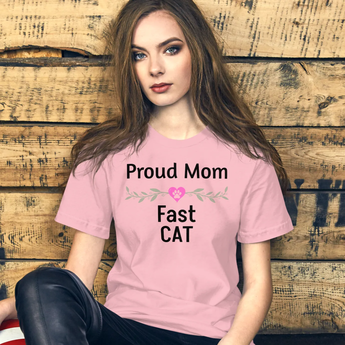 Proud Fast CAT Mom T-Shirts - Light
