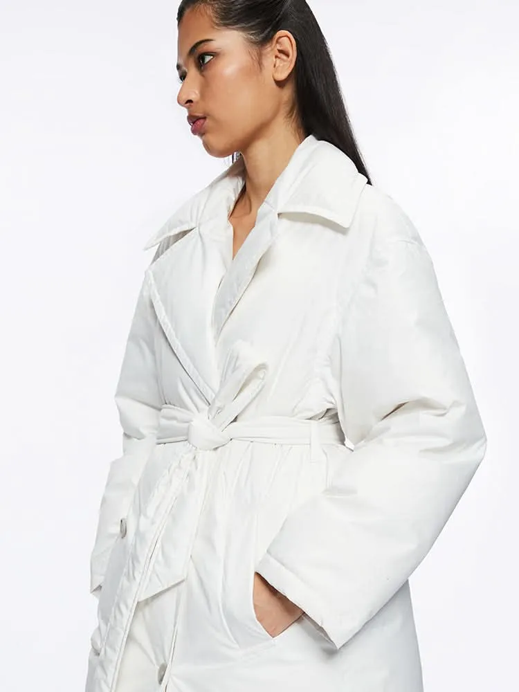 Puffy Jacket with Lapel