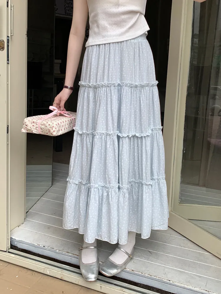 Pure Cotton A-line Maxi Skirt