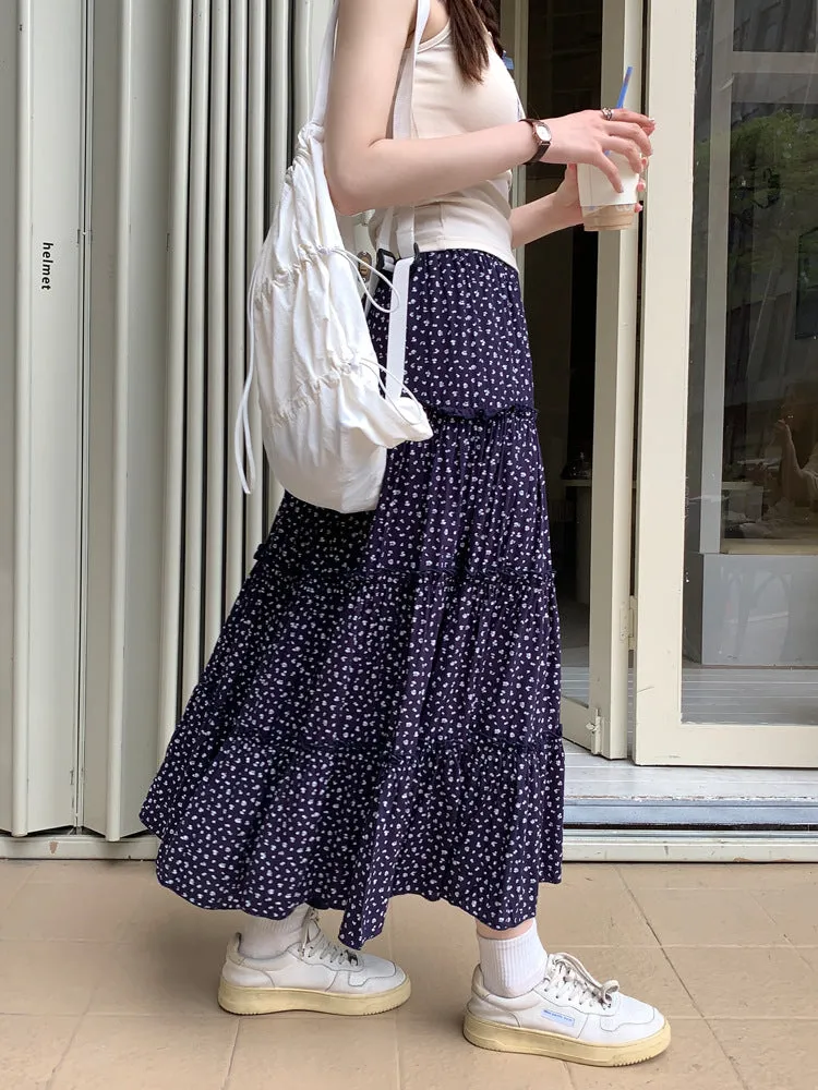 Pure Cotton A-line Maxi Skirt