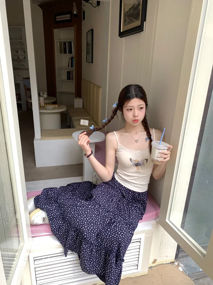 Pure Cotton A-line Maxi Skirt