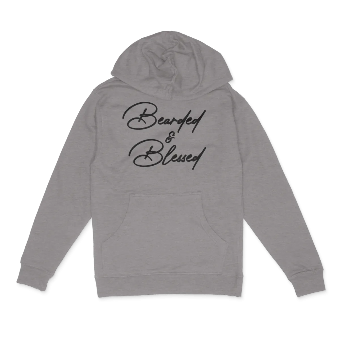 "Bearded & Blessed" Hoodie (Metal)