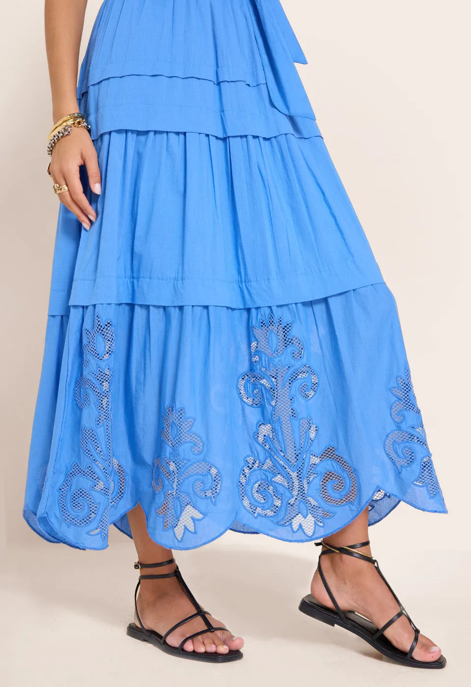 Radhika Long Dress Fiucci Blue