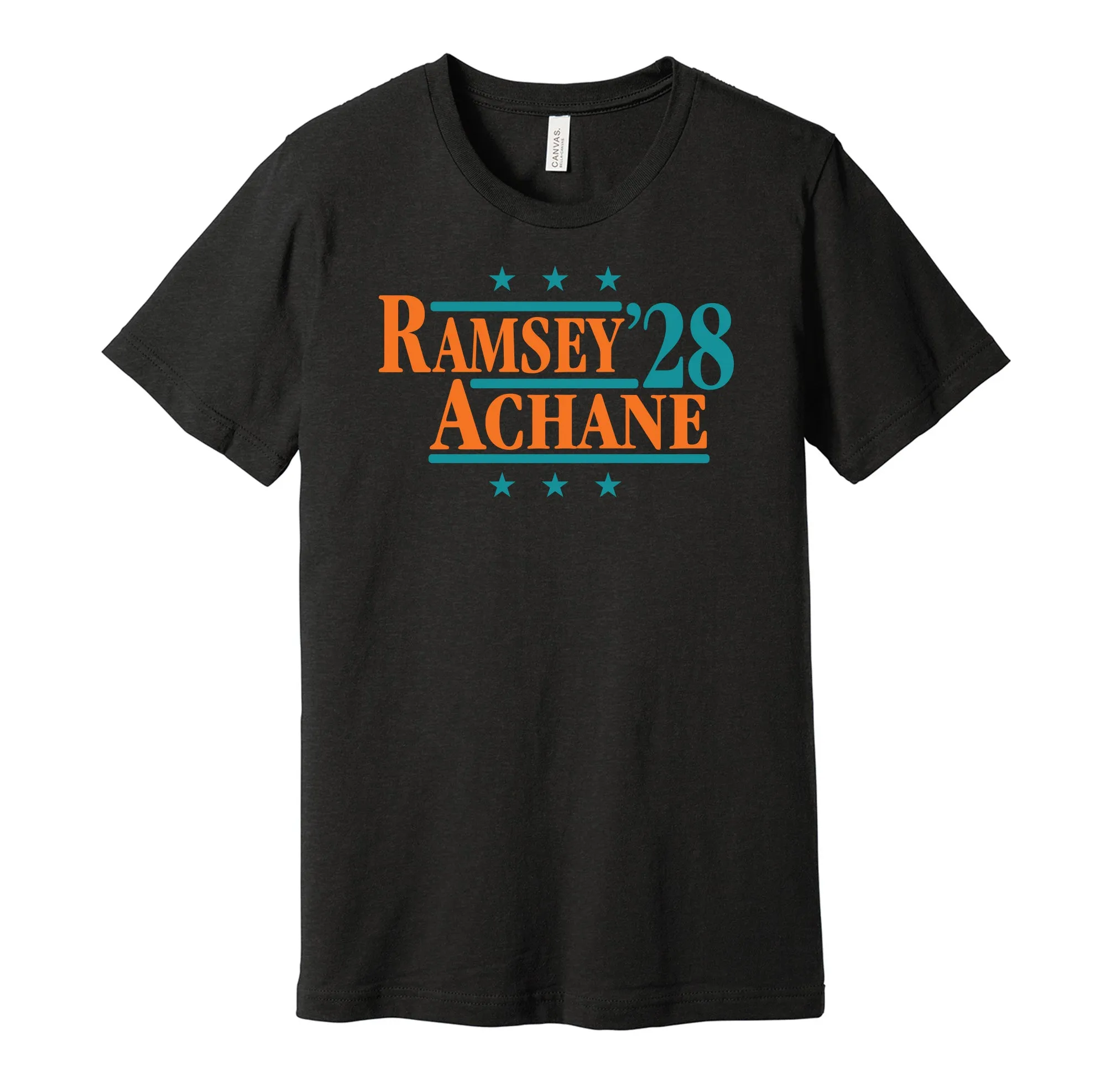 Ramsey & Achane '28 - Miami Football Legends Political Campaign Parody T-Shirt - Hyper Than Hype Shirts
