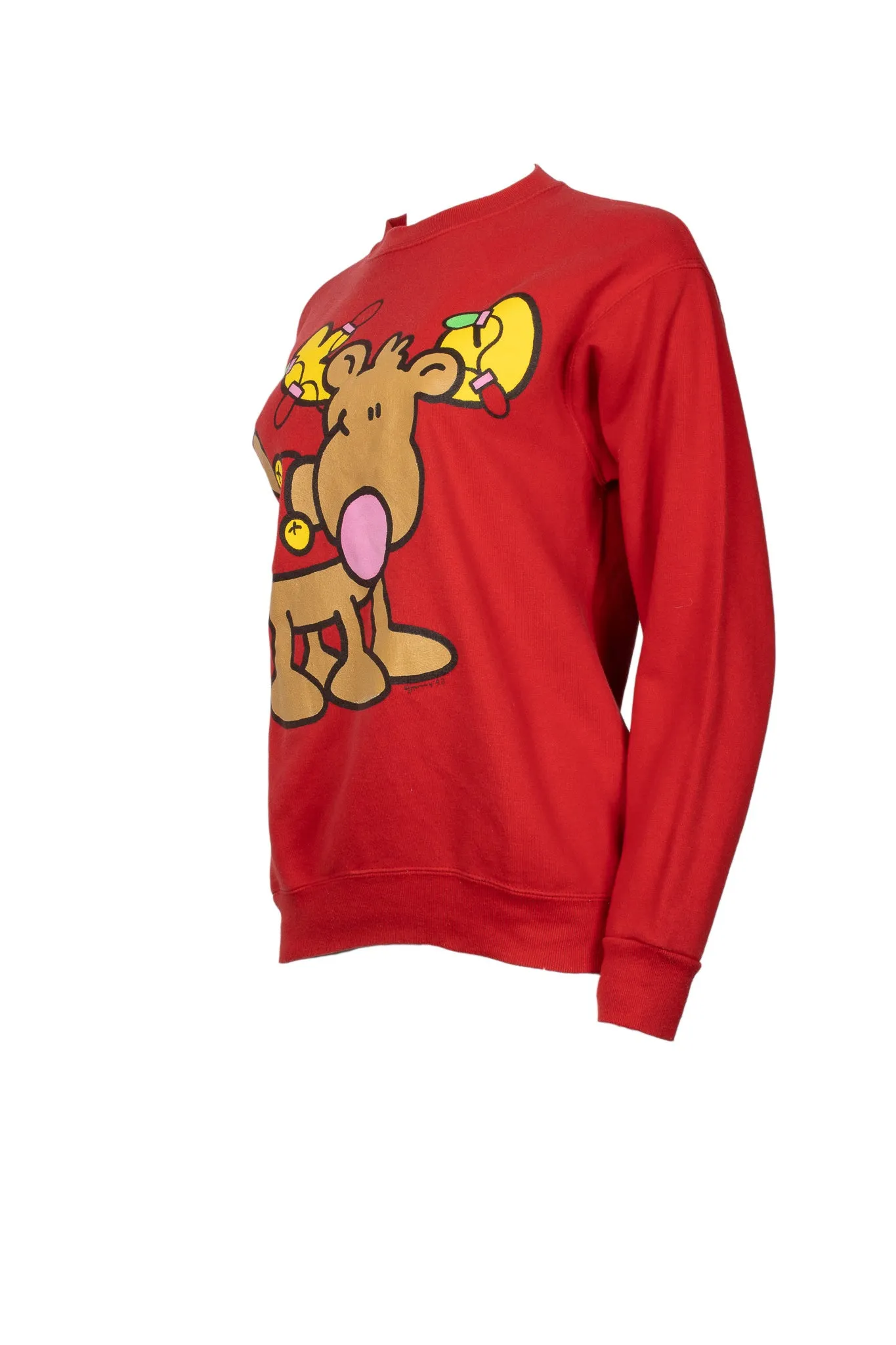 Red Christmas Reindeer long sleeve Jumper