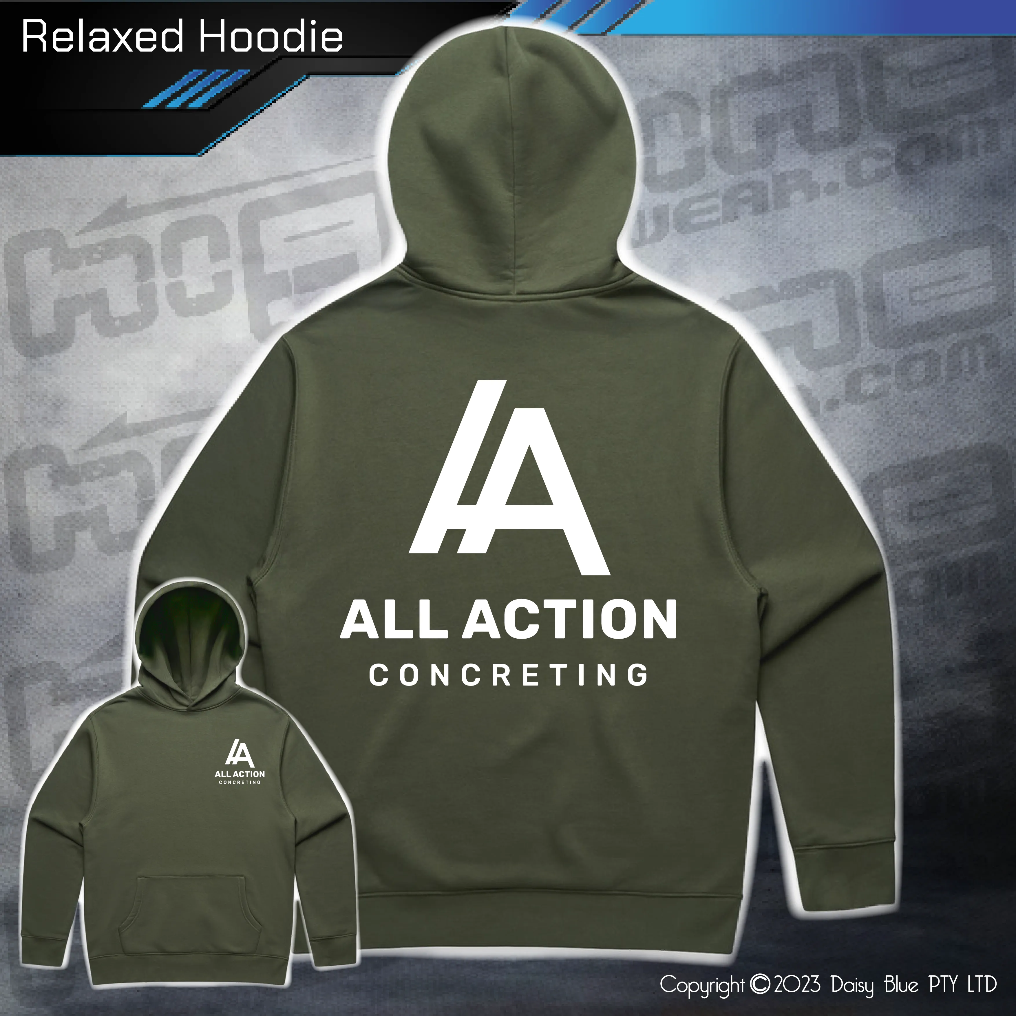 Relaxed Hoodie - All Action Concreting