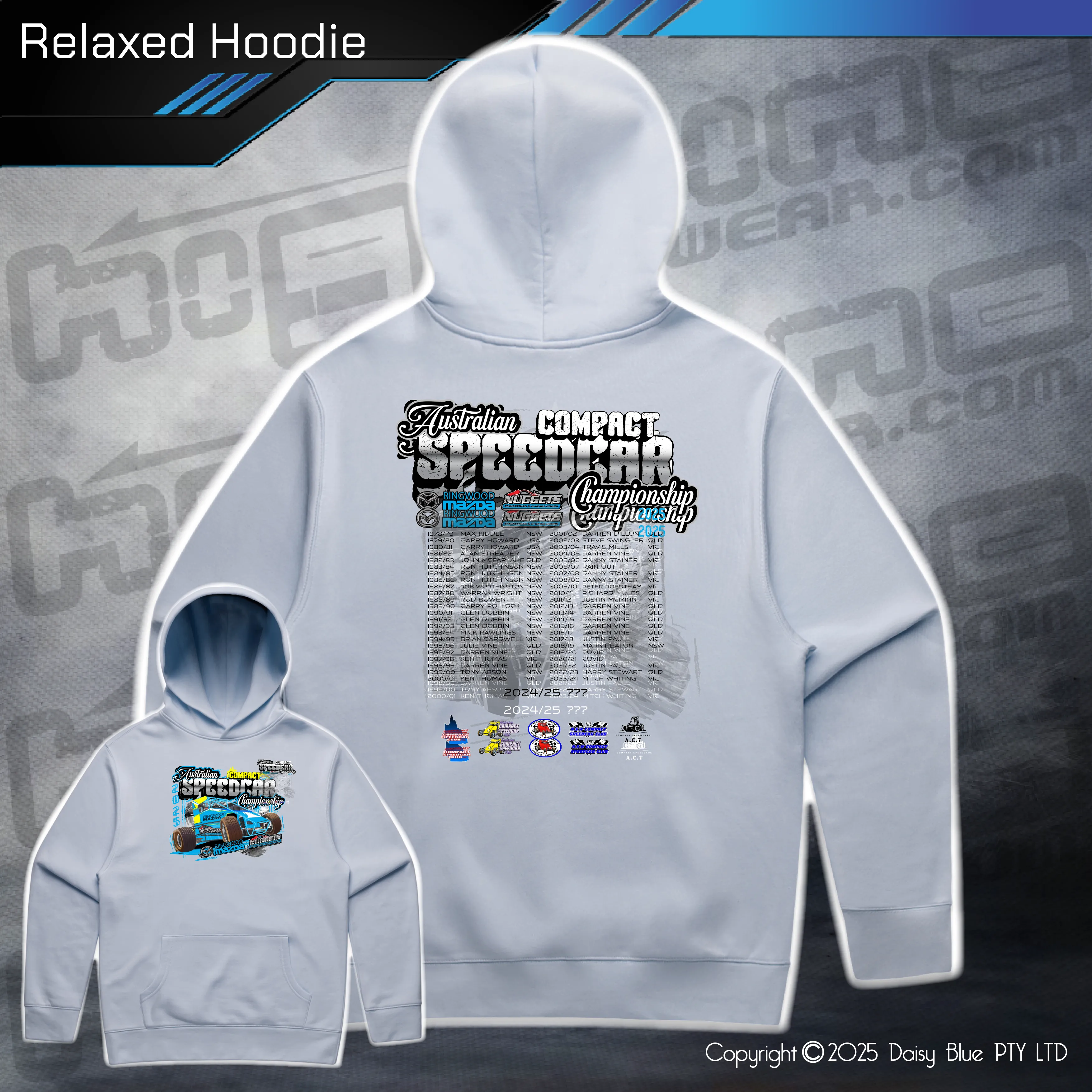 Relaxed Hoodie - Australian Compact Speedcar Championship 2025