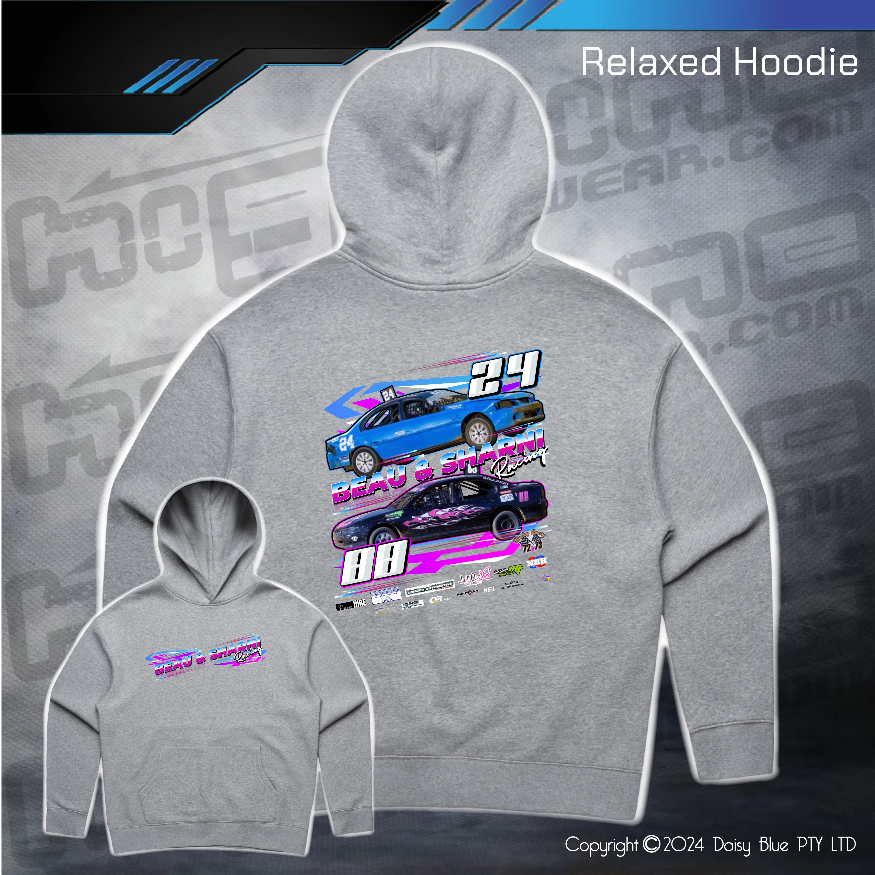 Relaxed Hoodie - Beau & Sharni Racing