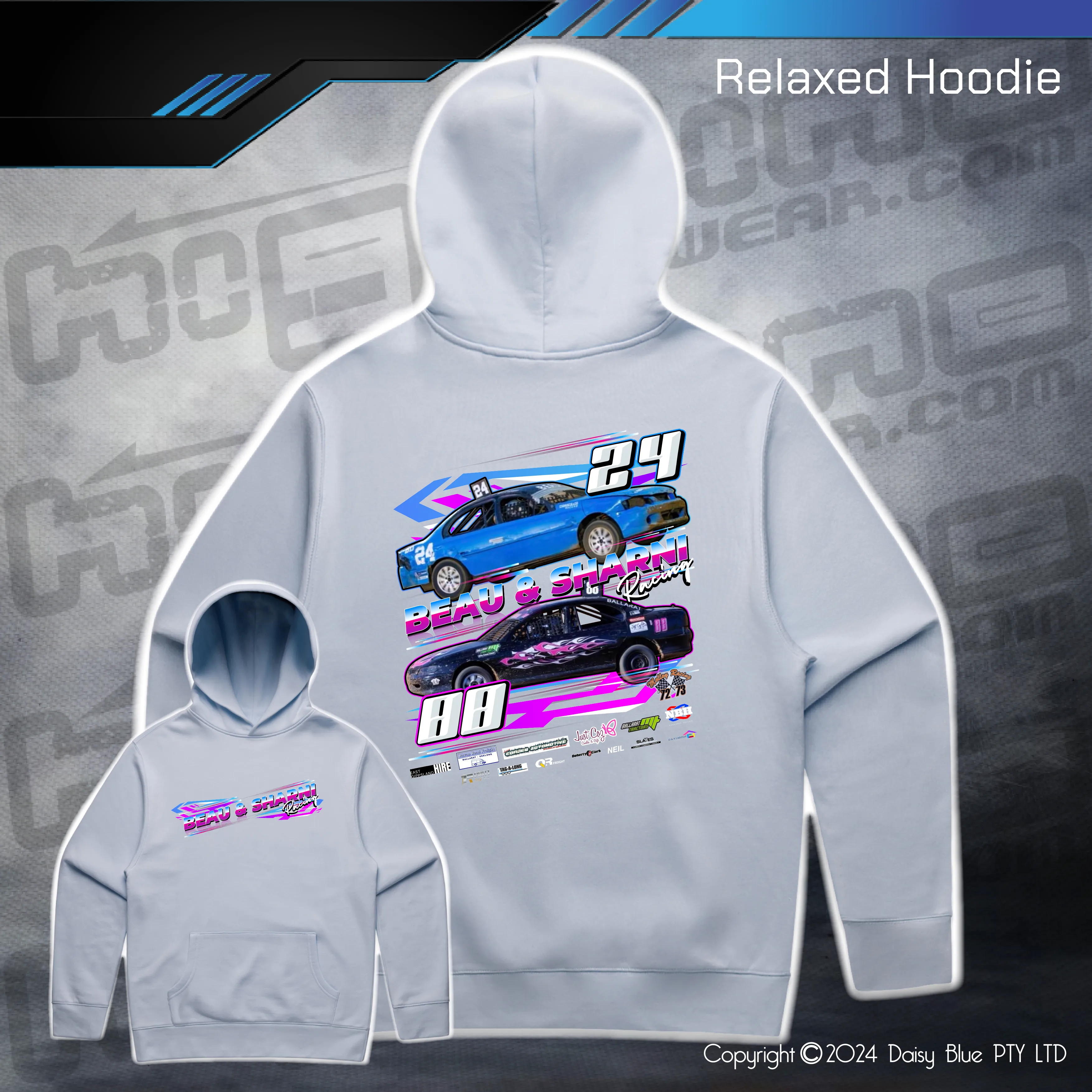 Relaxed Hoodie - Beau & Sharni Racing