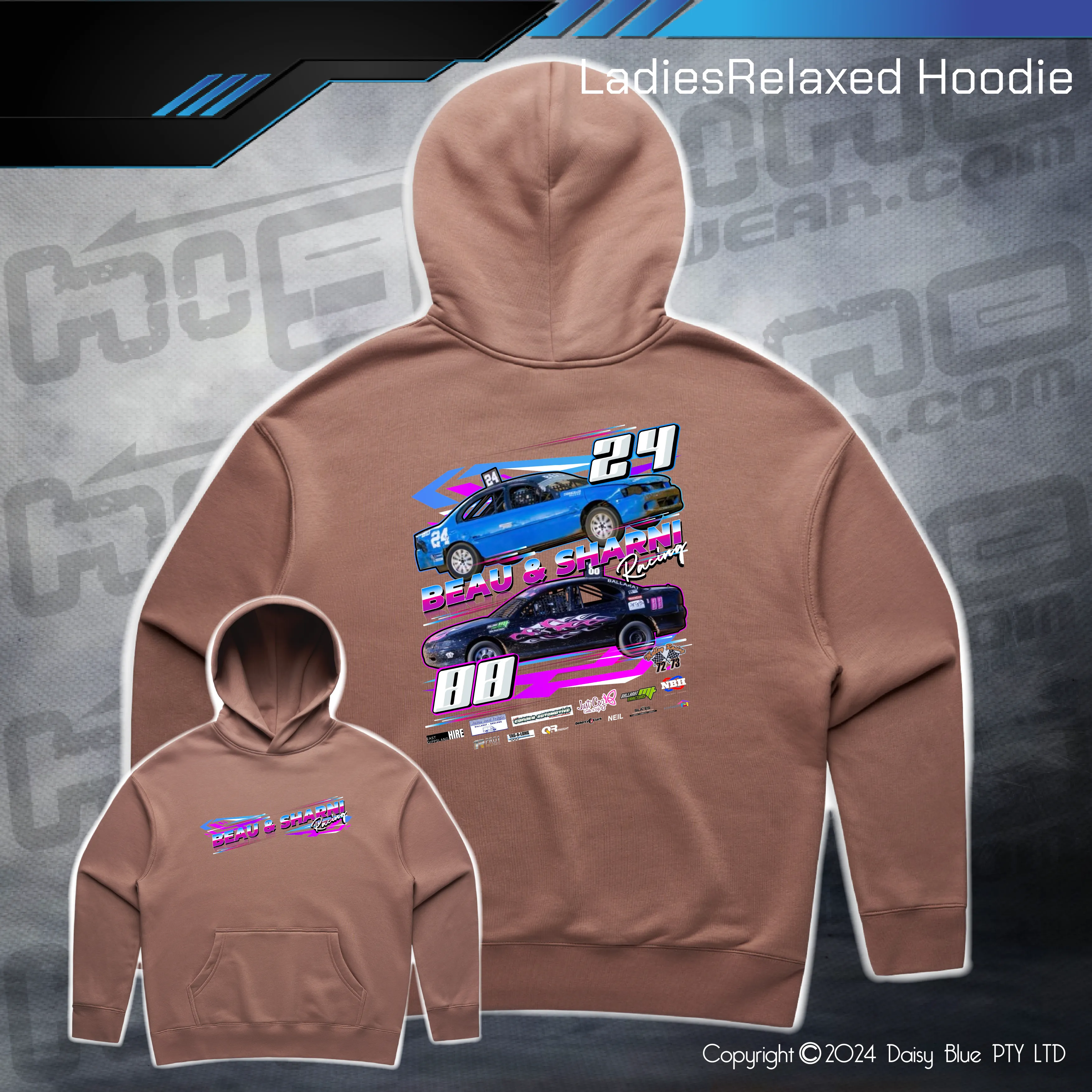 Relaxed Hoodie - Beau & Sharni Racing