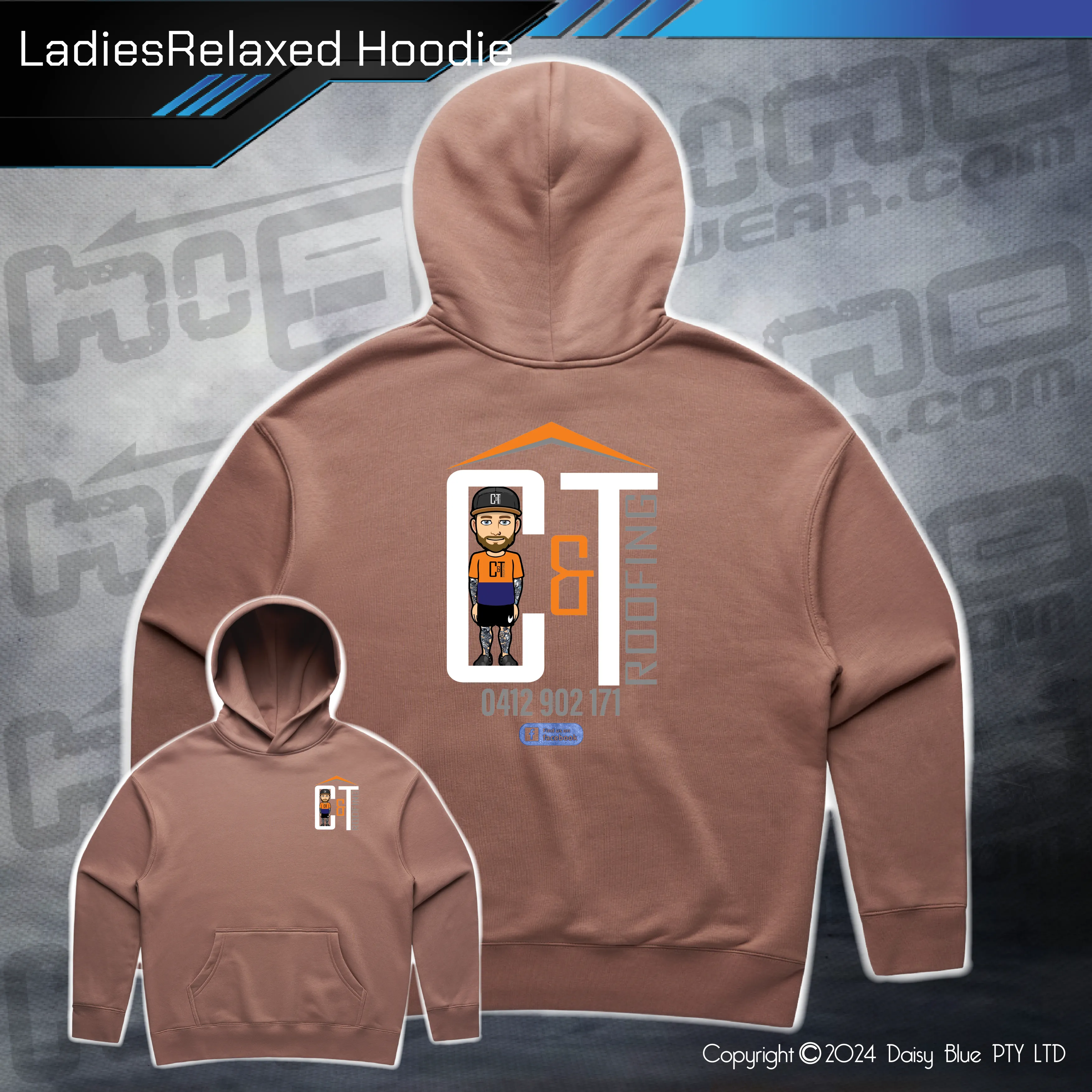 Relaxed Hoodie -  C&T Roofing