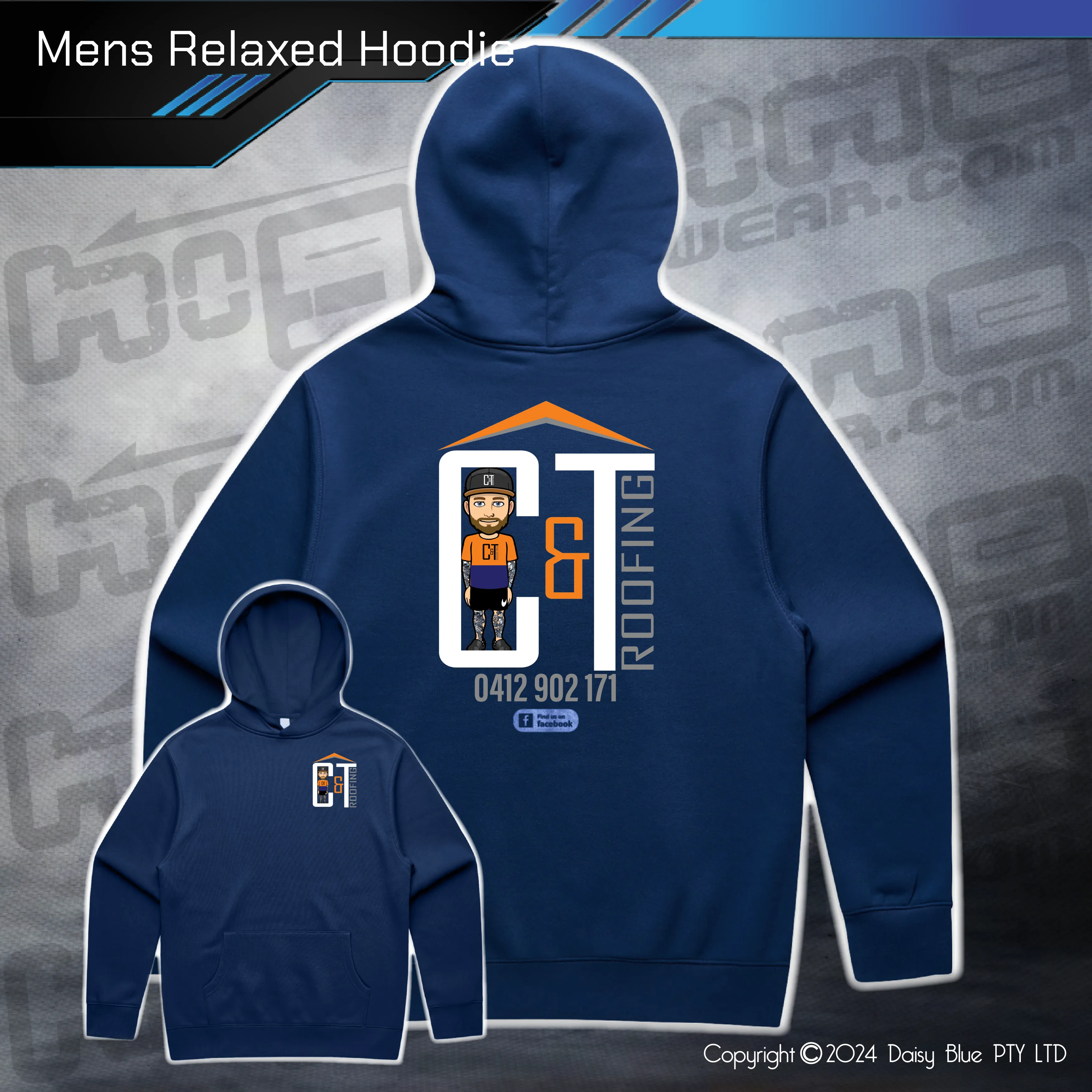 Relaxed Hoodie -  C&T Roofing