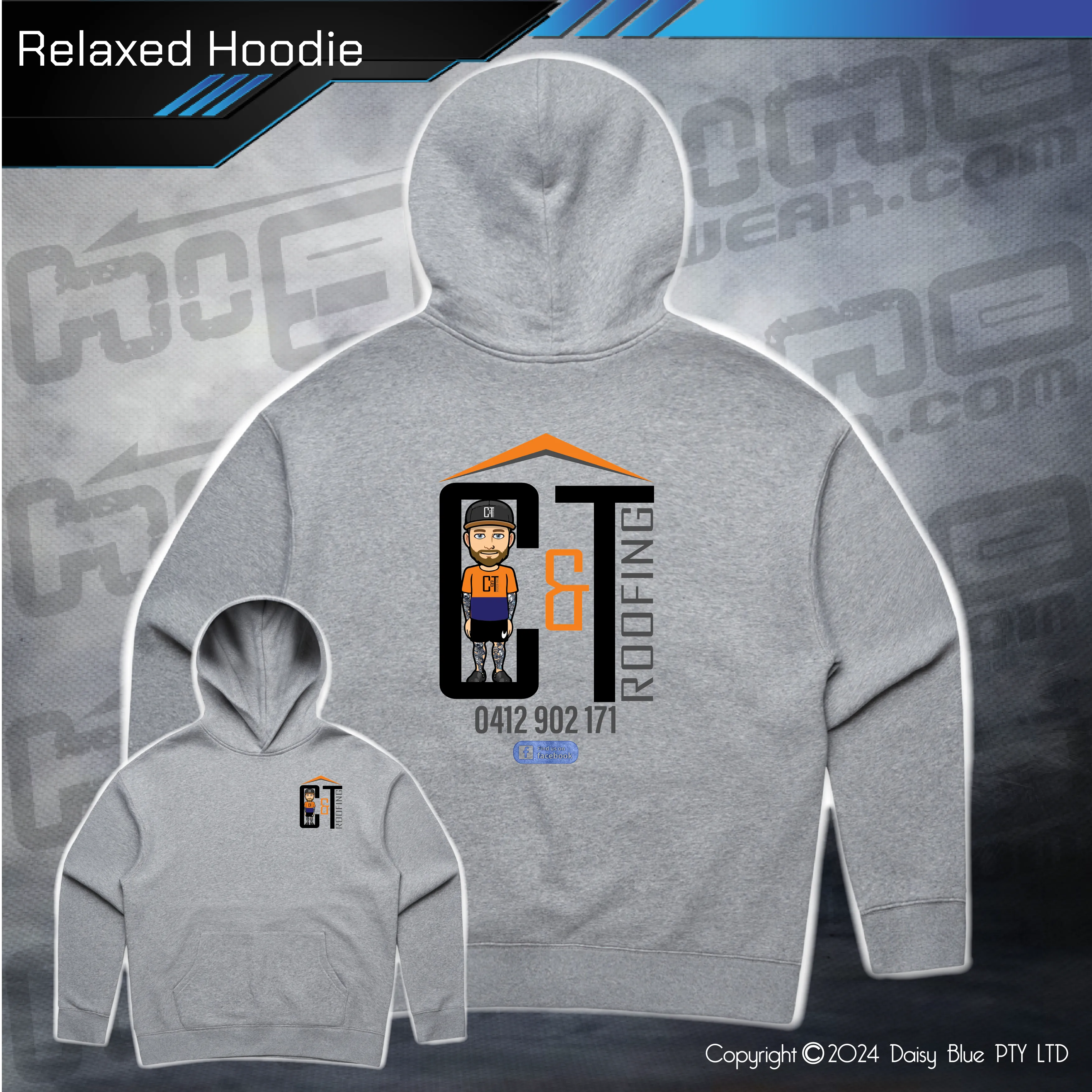 Relaxed Hoodie -  C&T Roofing