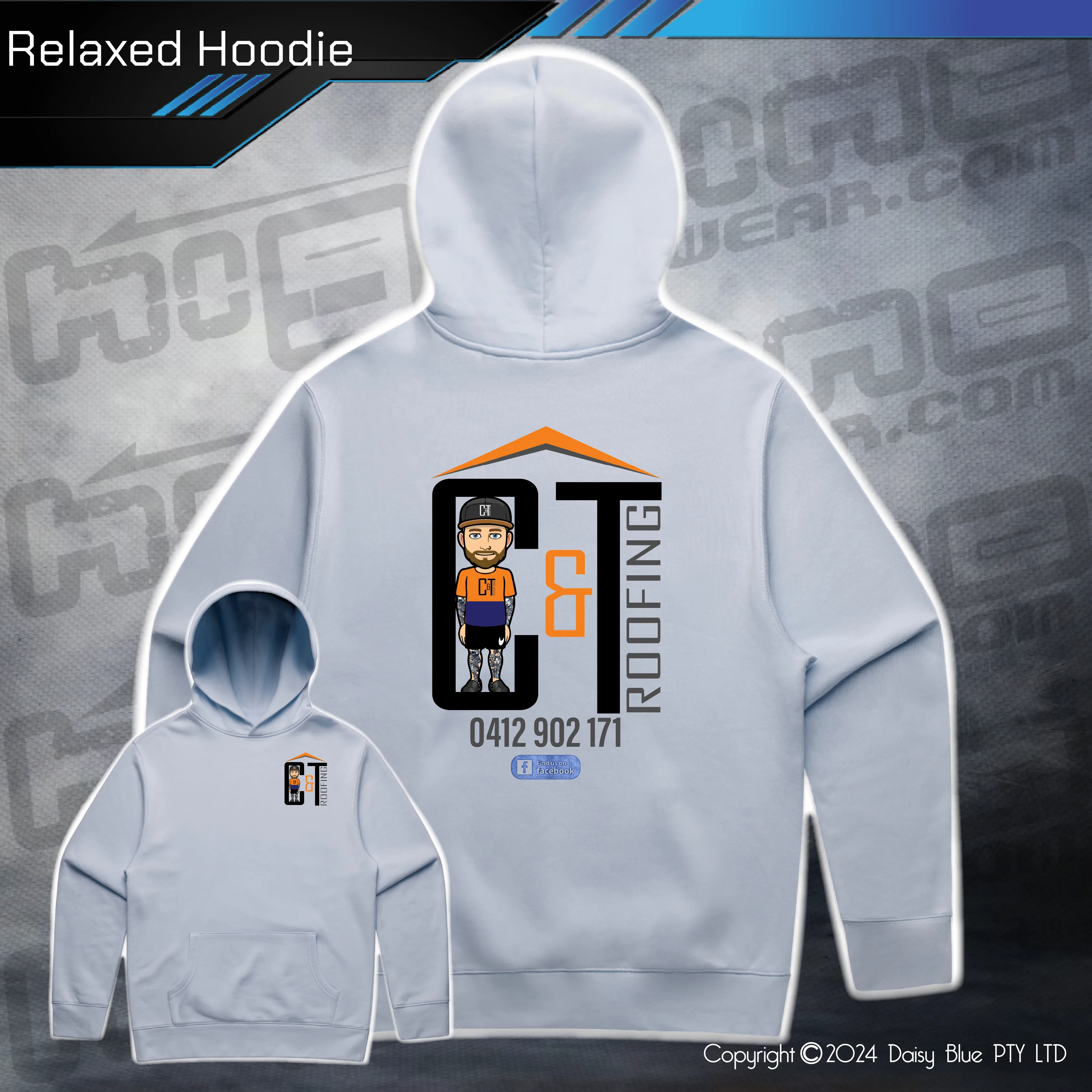 Relaxed Hoodie -  C&T Roofing