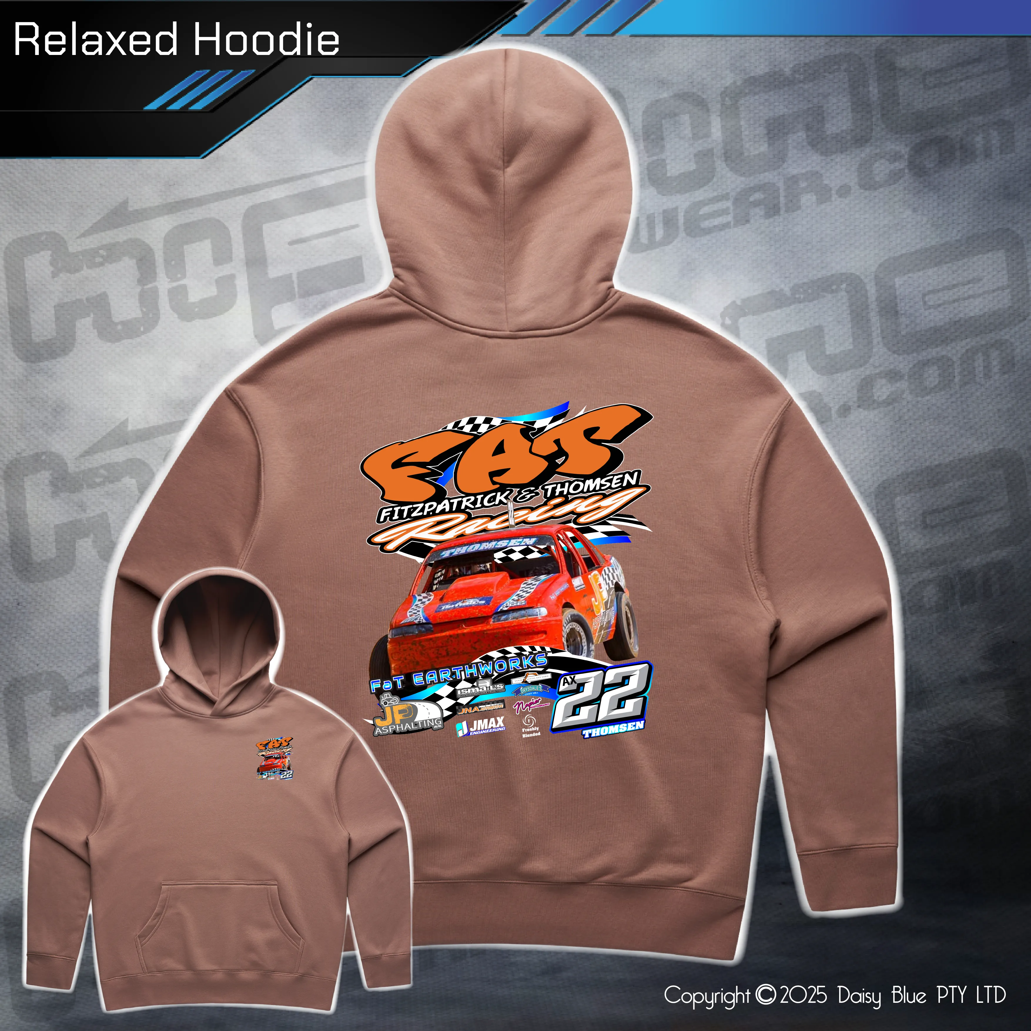 Relaxed Hoodie - FAT Racing