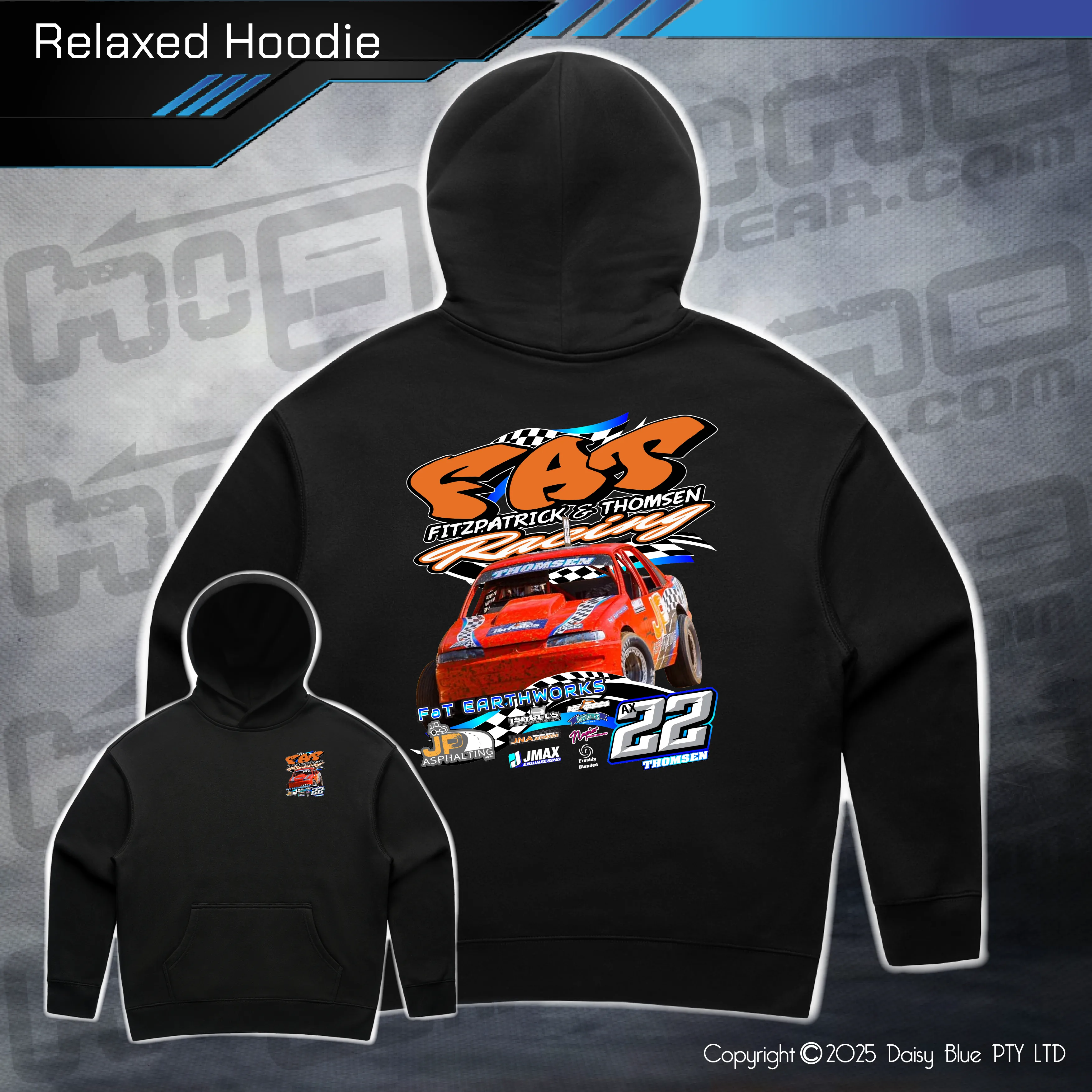 Relaxed Hoodie - FAT Racing