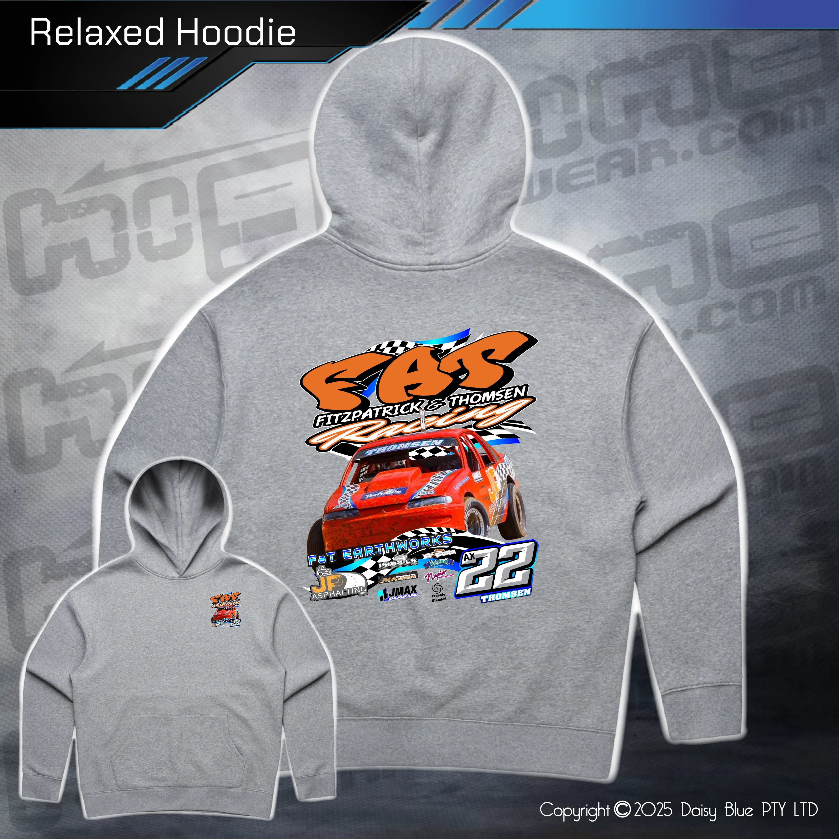 Relaxed Hoodie - FAT Racing