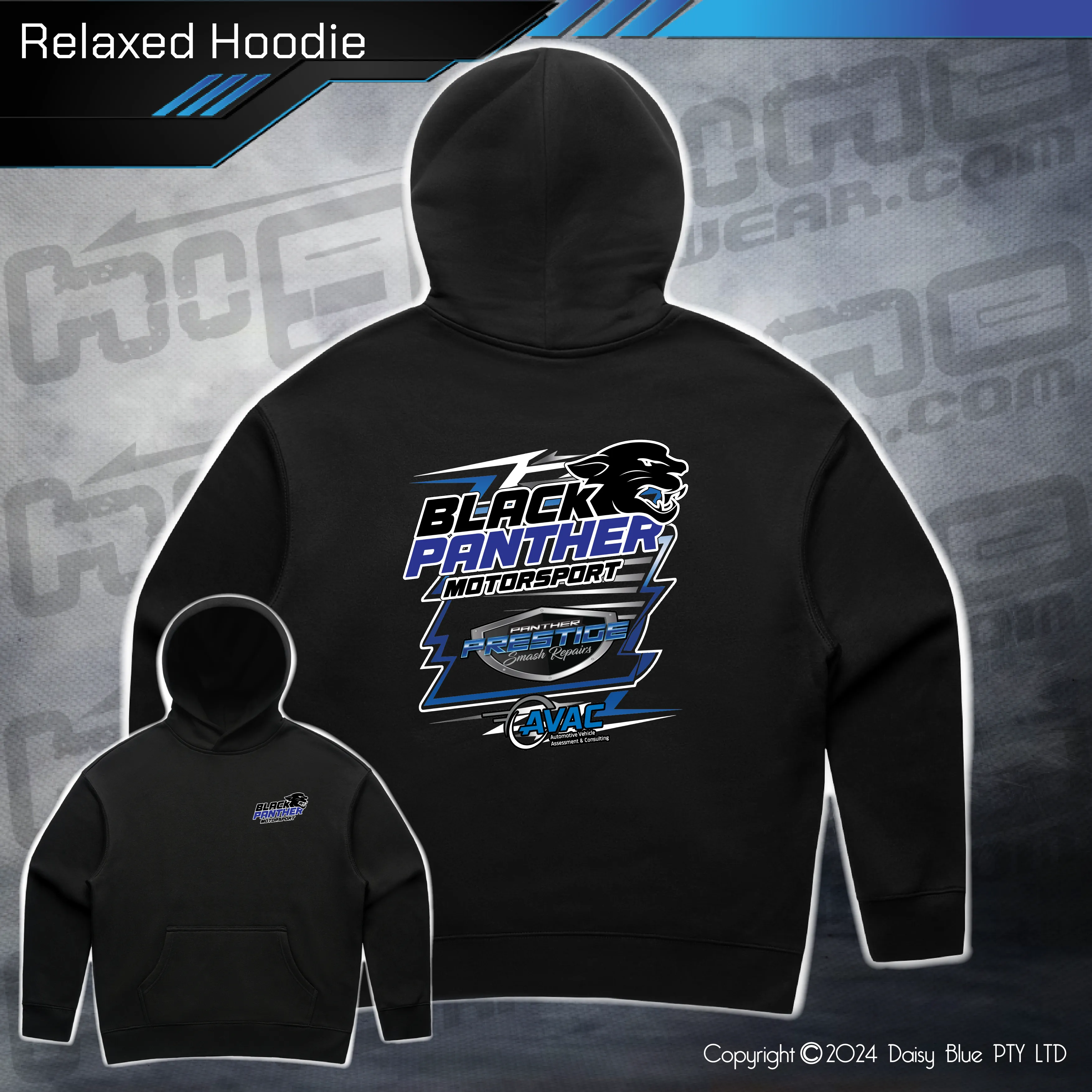 Relaxed Hoodie - Gavin Black
