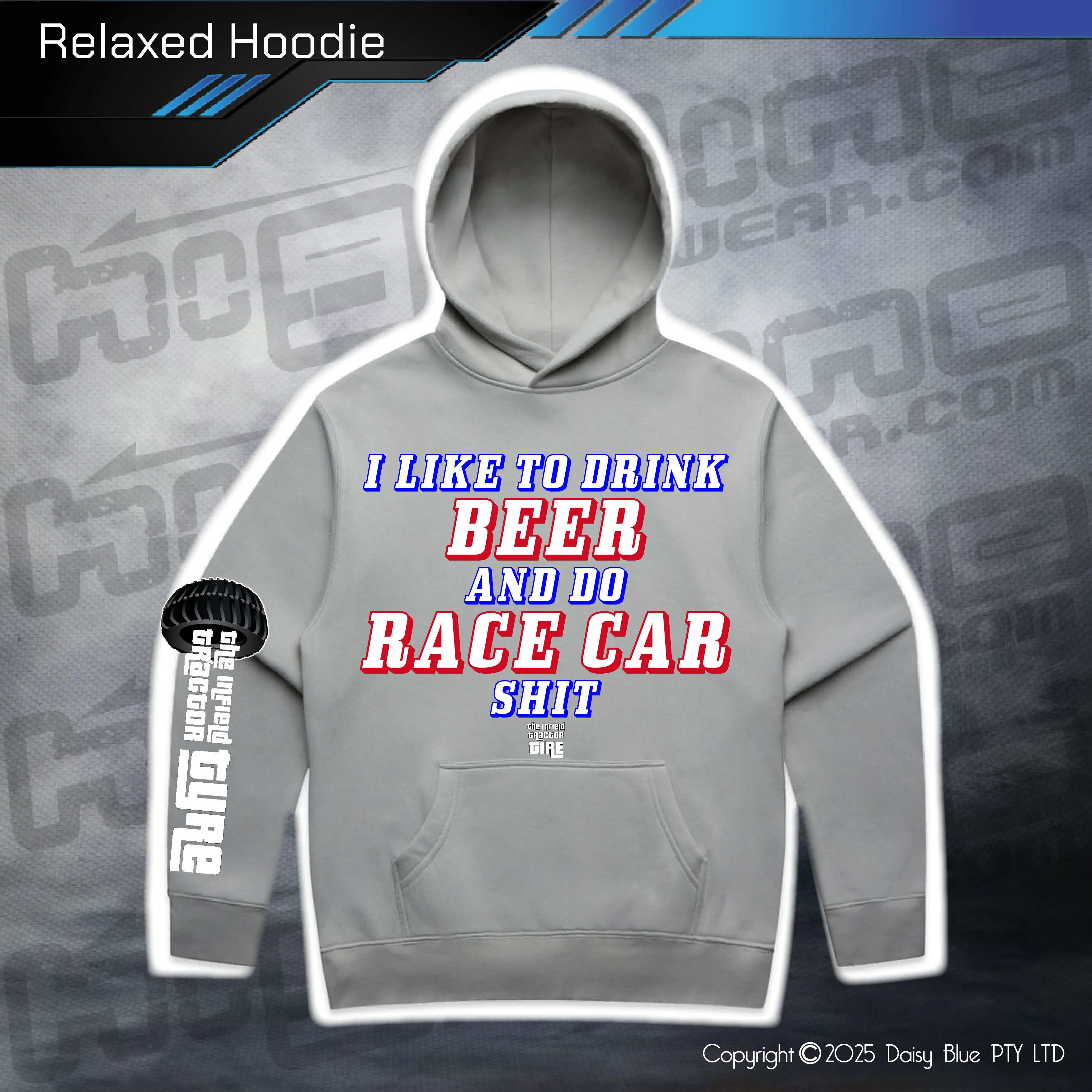 Relaxed Hoodie - Infield RACE CAR SH*T