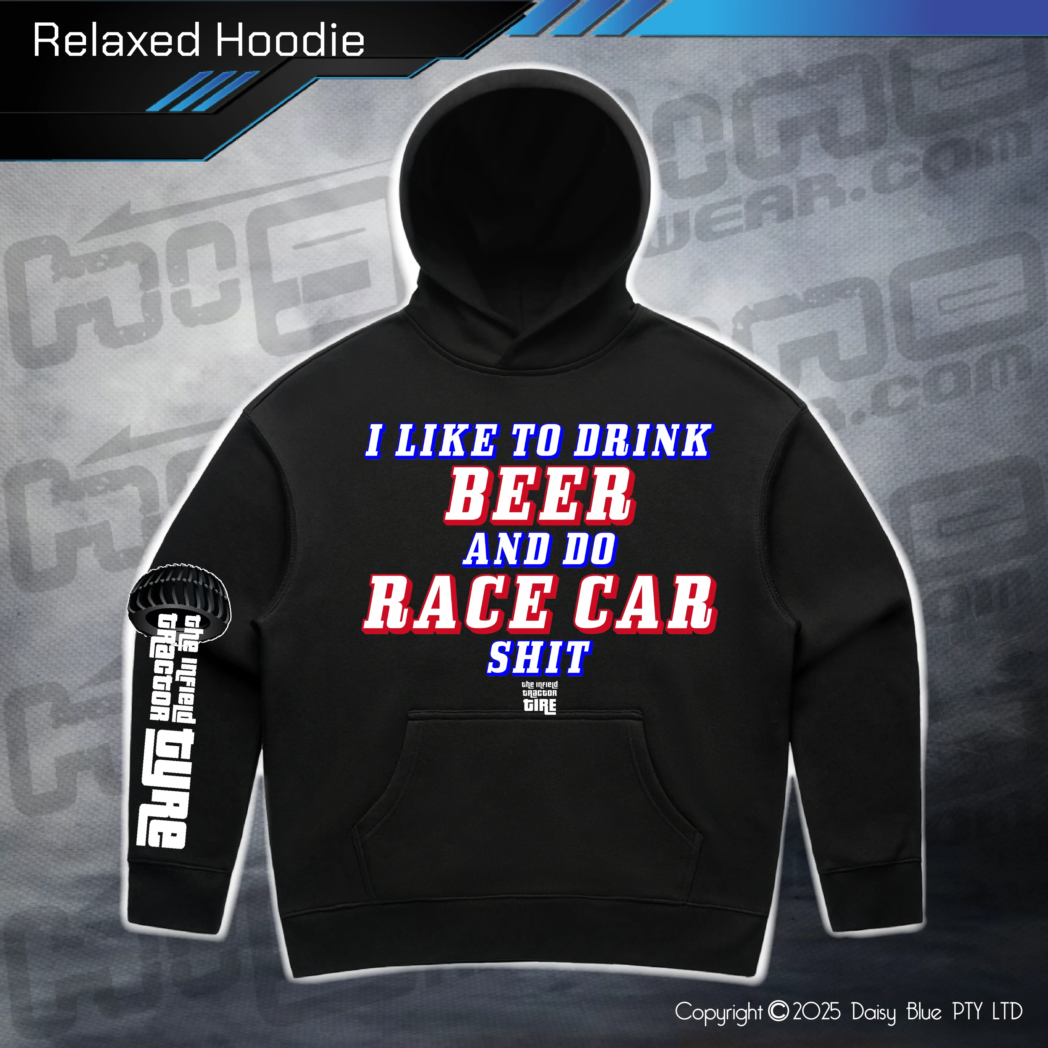 Relaxed Hoodie - Infield RACE CAR SH*T