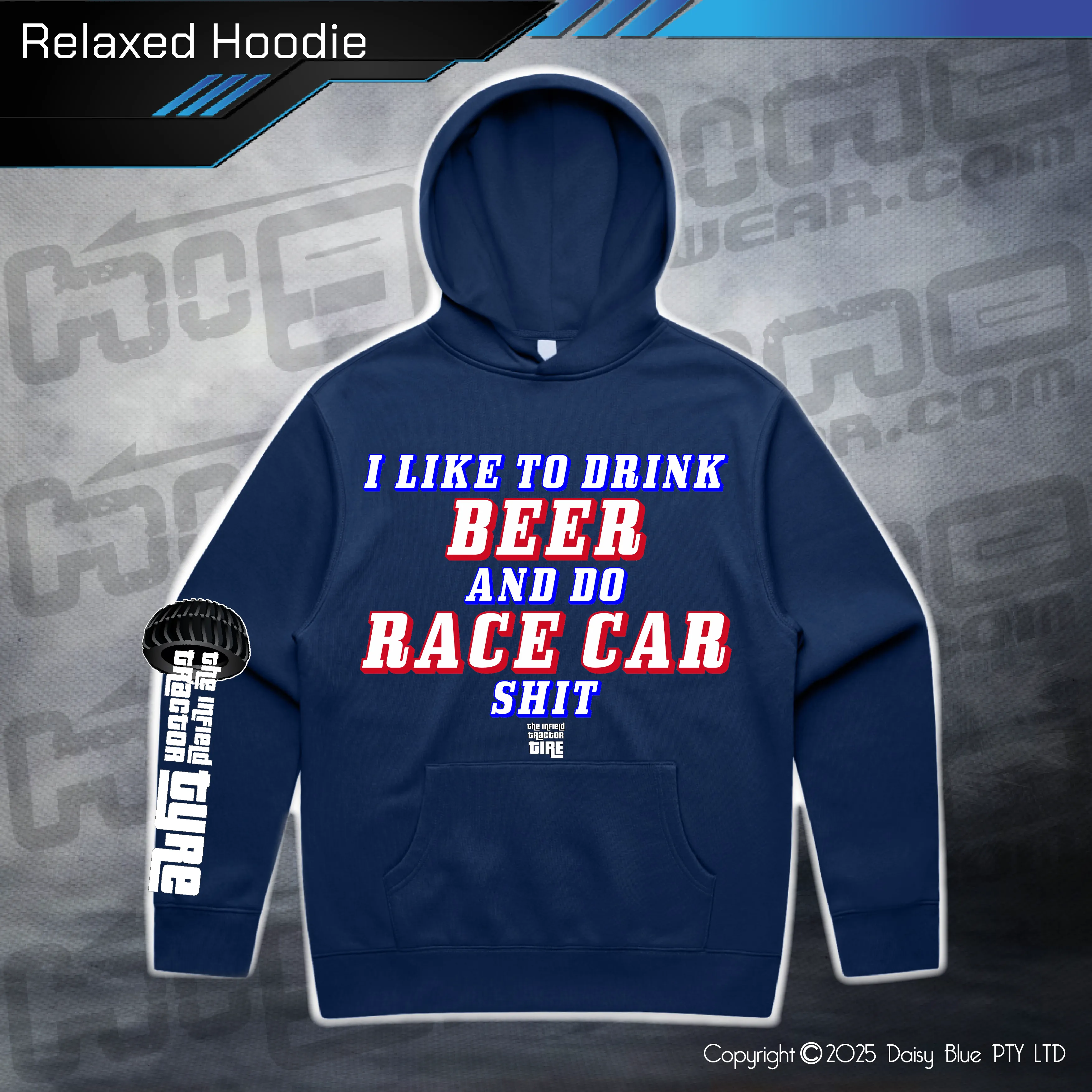 Relaxed Hoodie - Infield RACE CAR SH*T