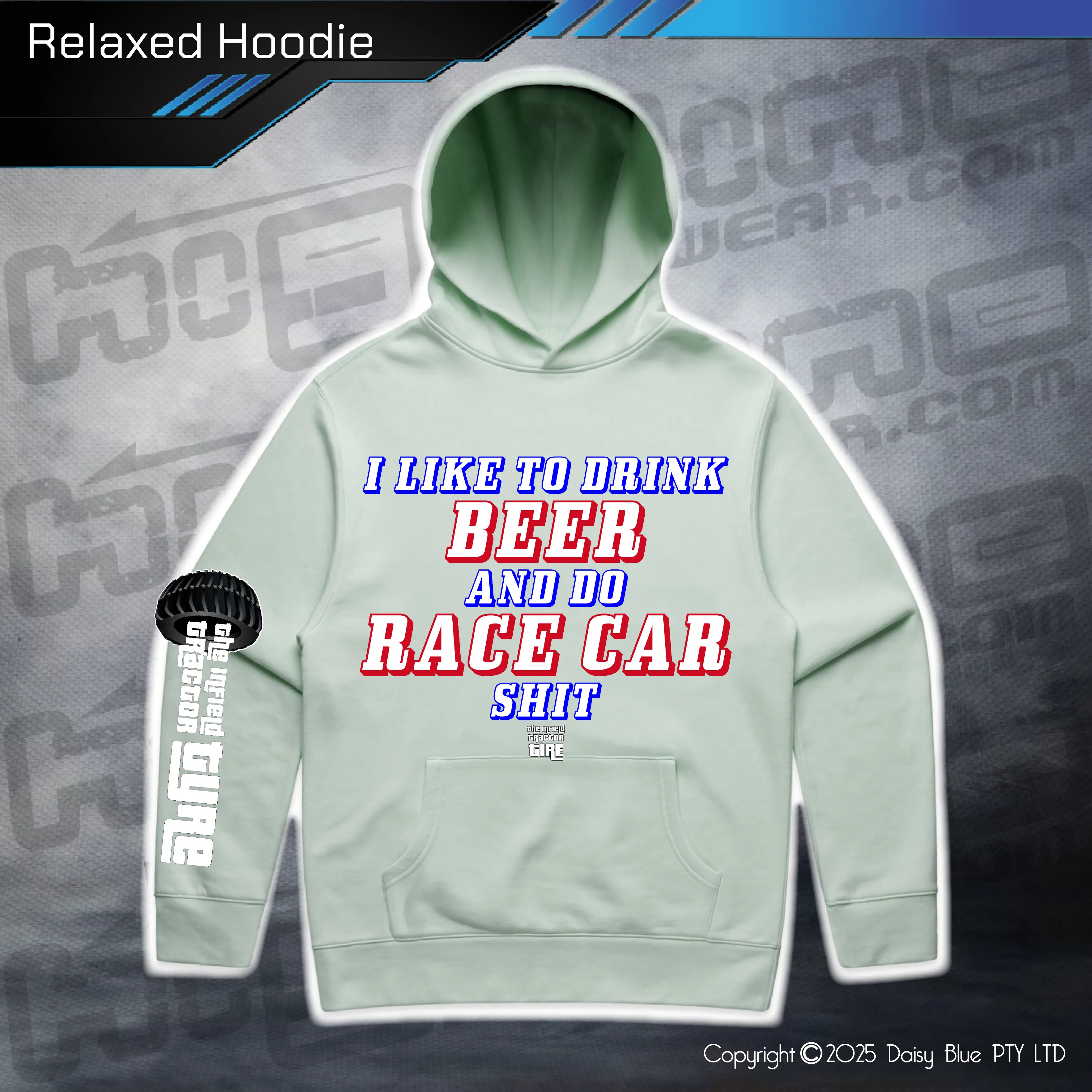 Relaxed Hoodie - Infield RACE CAR SH*T