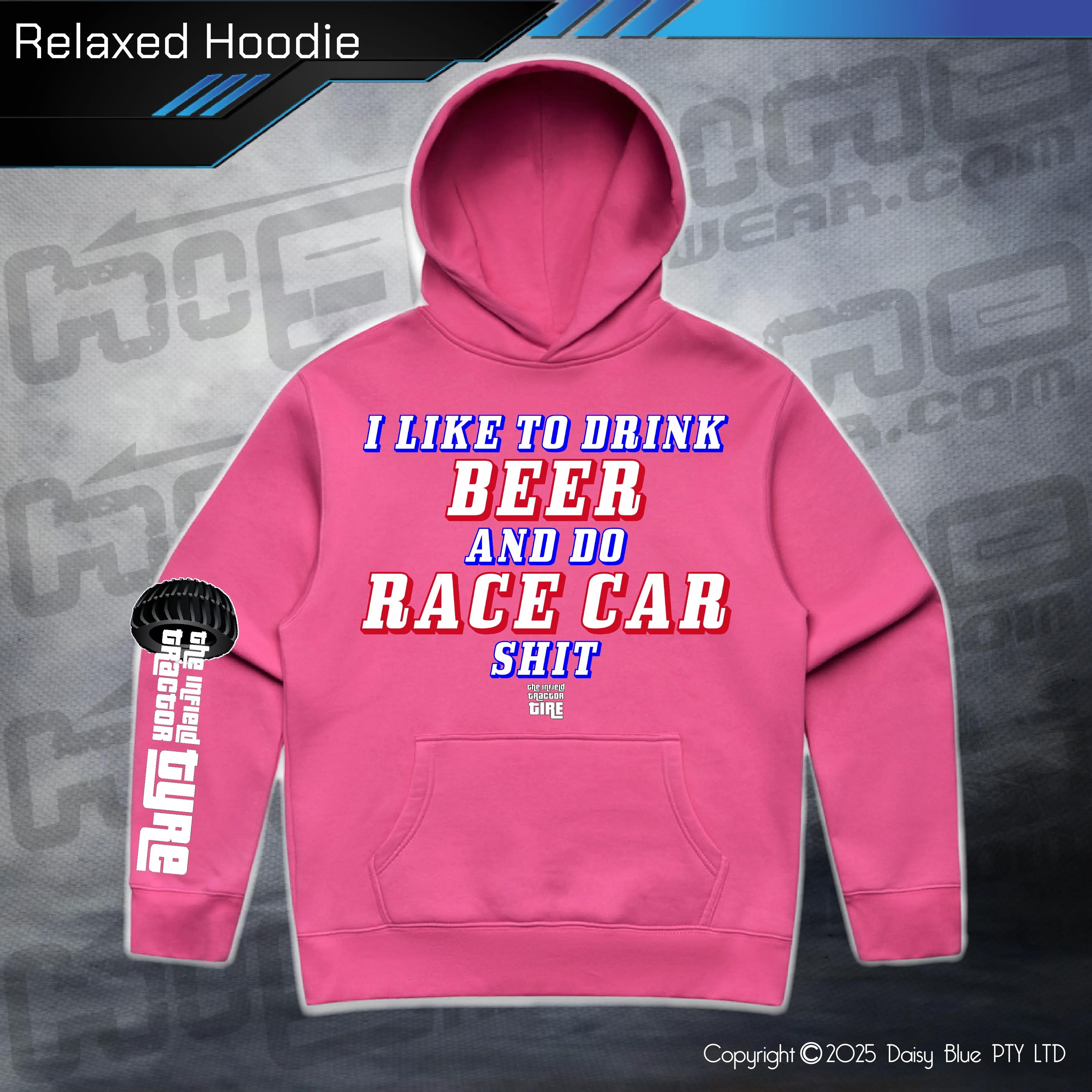 Relaxed Hoodie - Infield RACE CAR SH*T