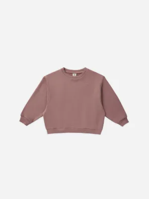 Relaxed Sweatshirt || Mulberry