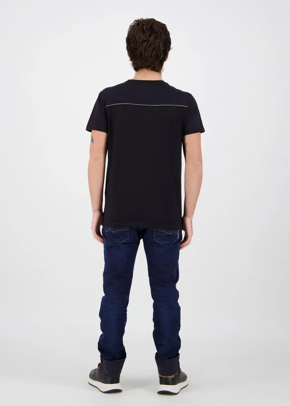 Retro Games Men's Asteroids Tonal Graphic T-Shirt Black