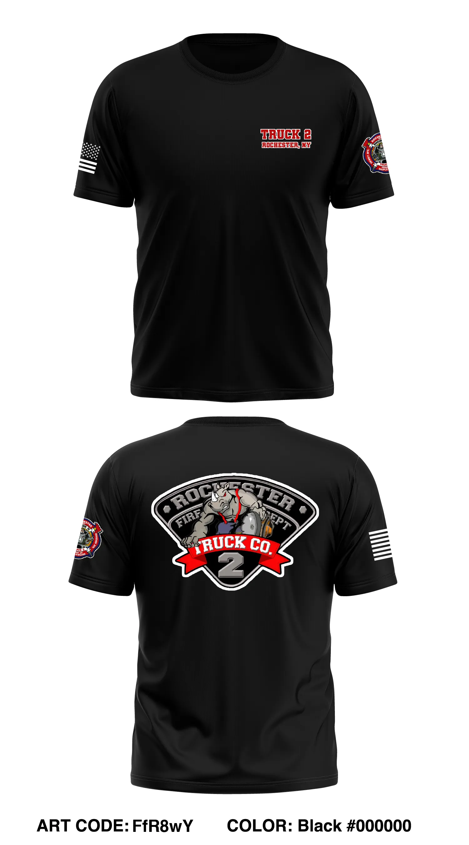 RFD Truck 2 Store 1 Core Men's SS Performance Tee - FfR8wY