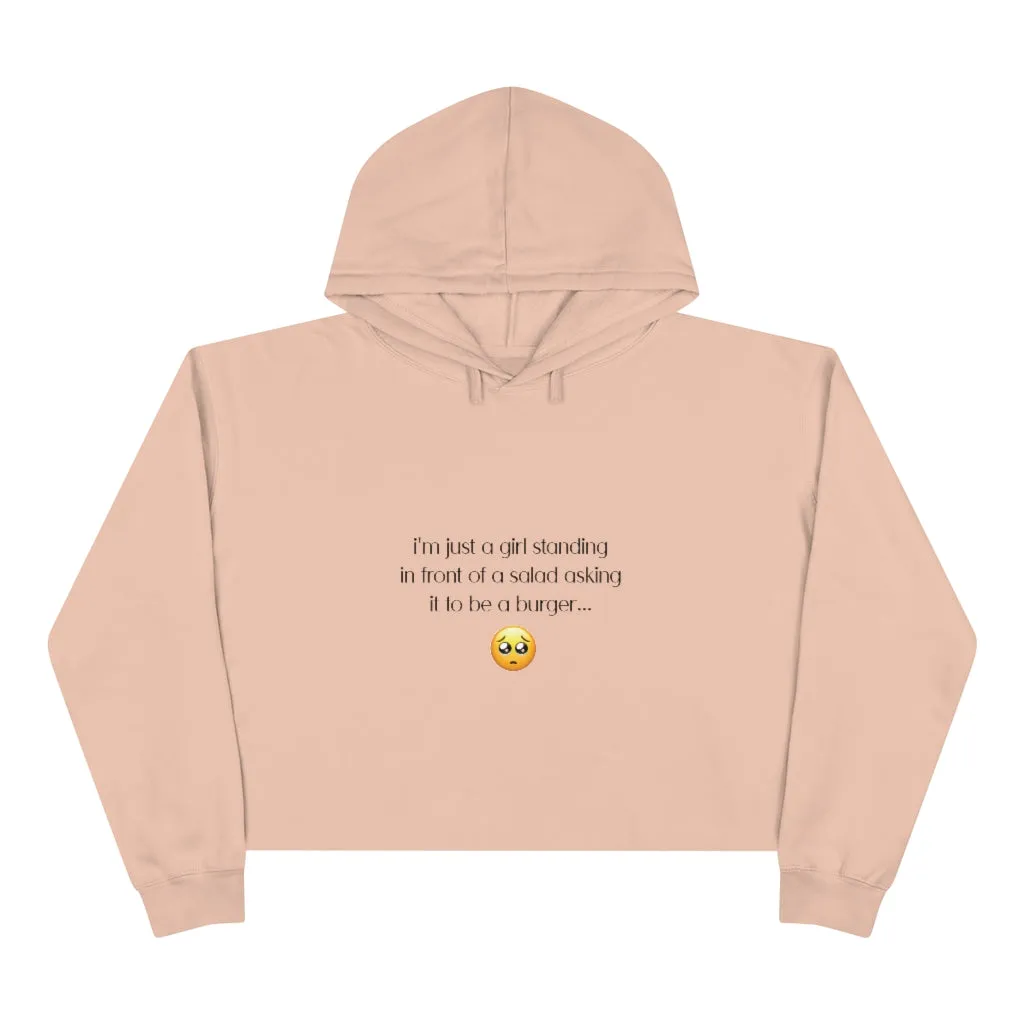 Salad Girl Crop Hoodie