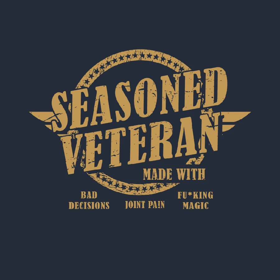 Seasoned Veteran T-Shirt - Midnight Navy
