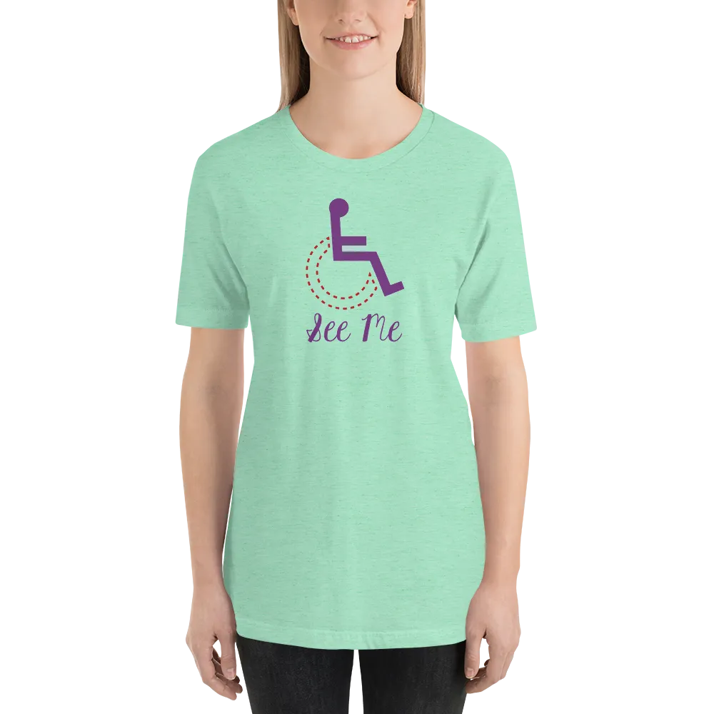 See Me (Not My Disability) Women's Light Color Shirts